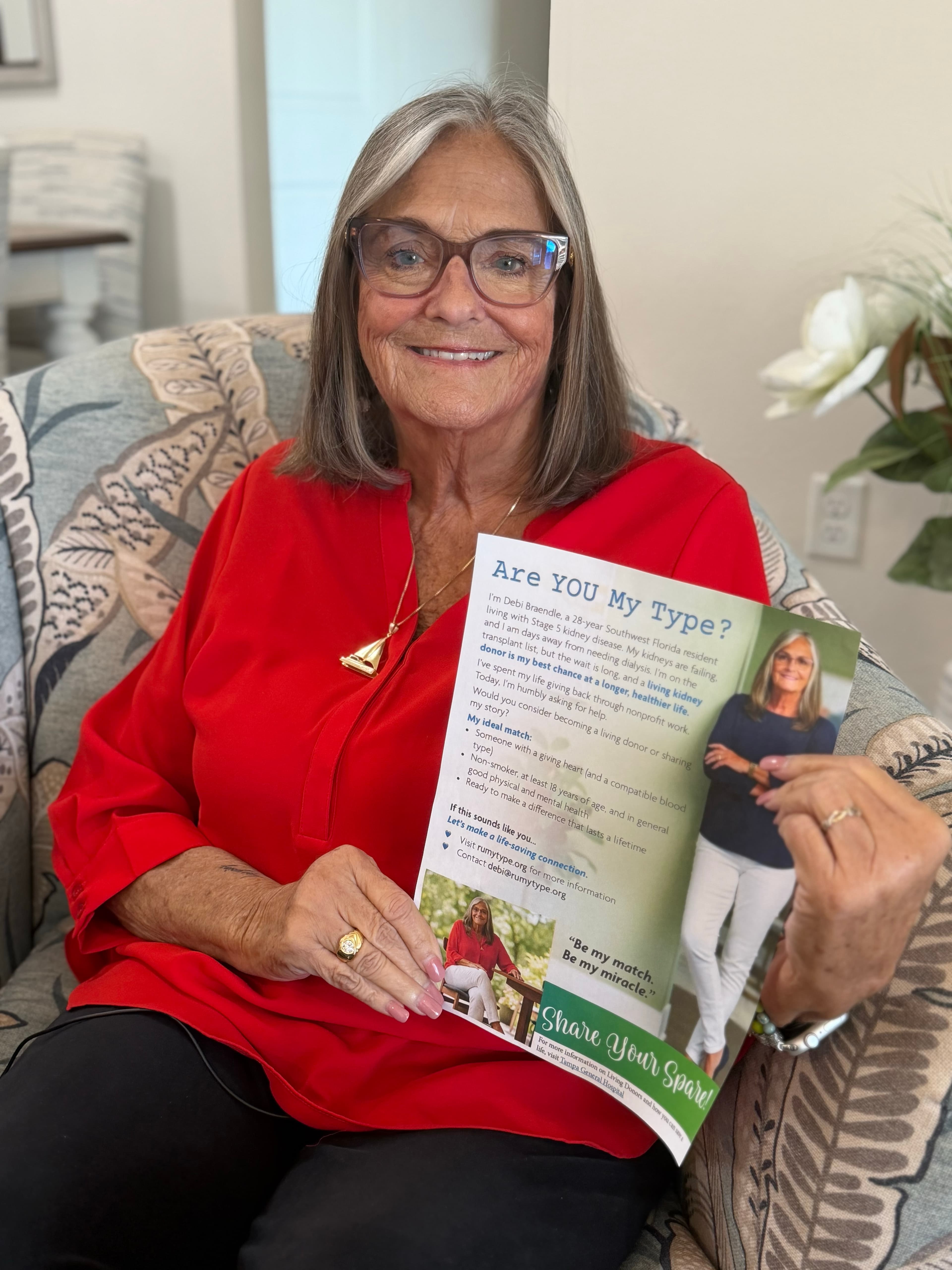 Community volunteer with stage 5 kidney disease seeks living donor