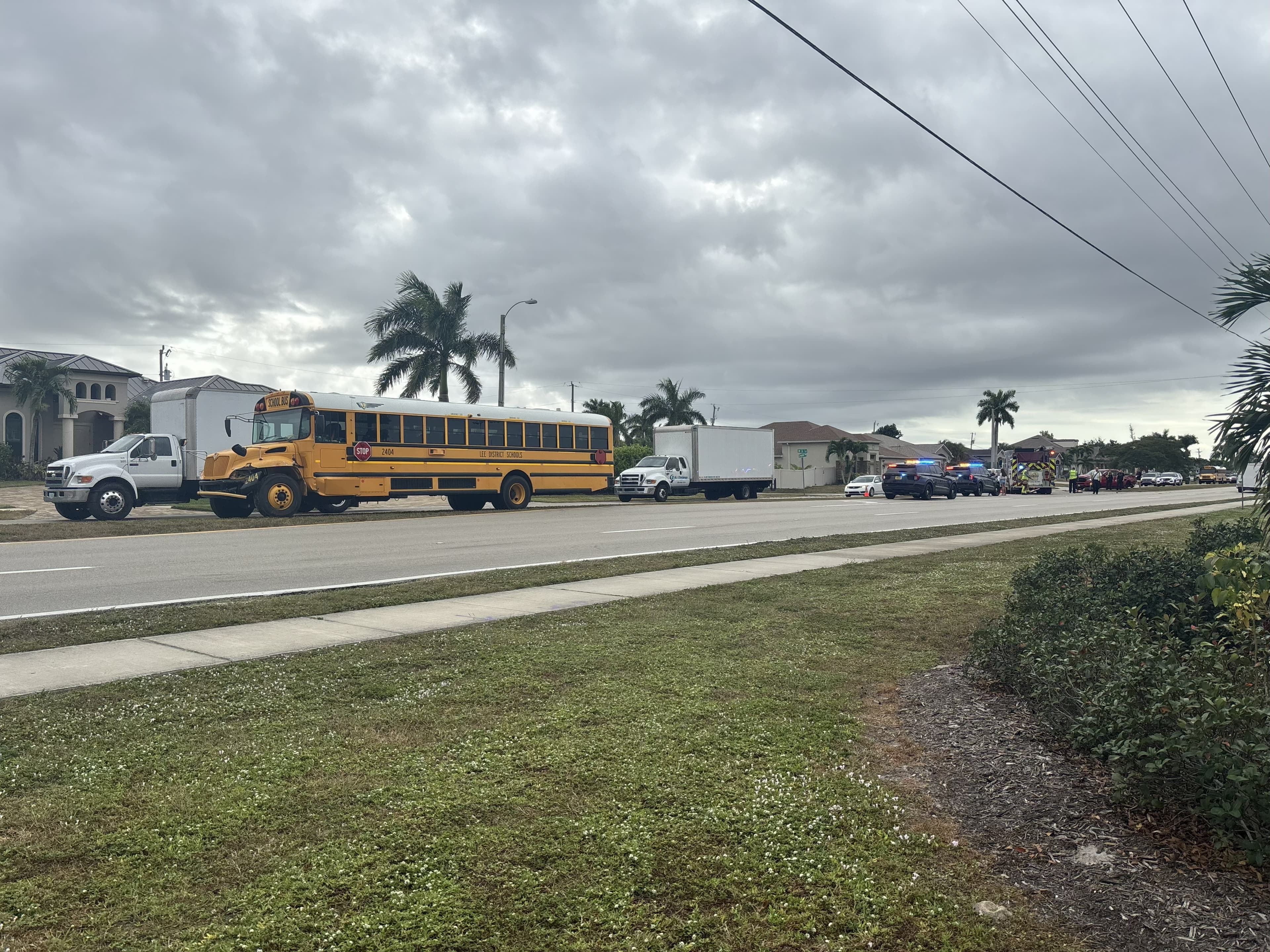 No students on board during school bus-involved crash in Cape Coral