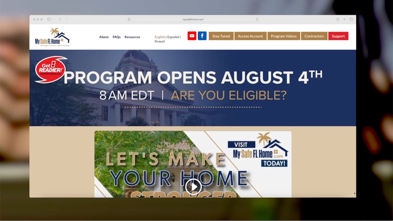 My Safe Florida Home: Here are the dates you can apply