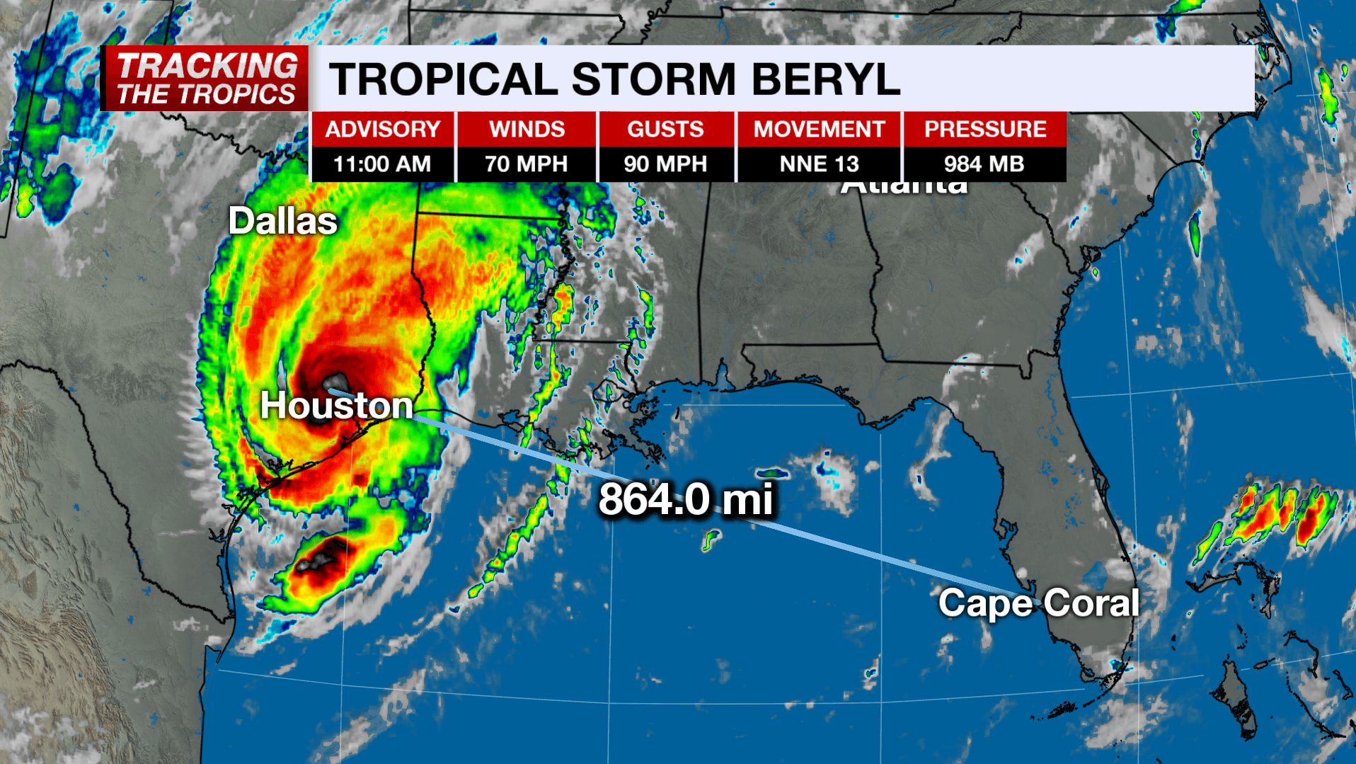 Beryl unleashes wind and storm surge on Texas coast