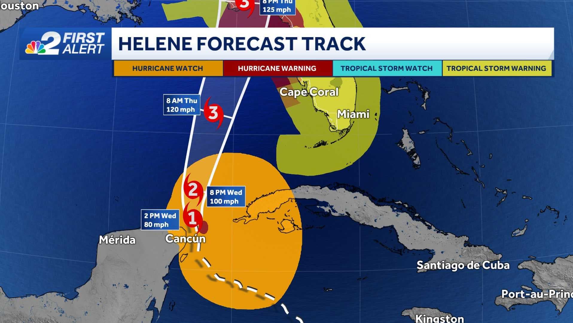 Live coverage: Helene becomes a hurricane, expected to make Florida landfall Thursday