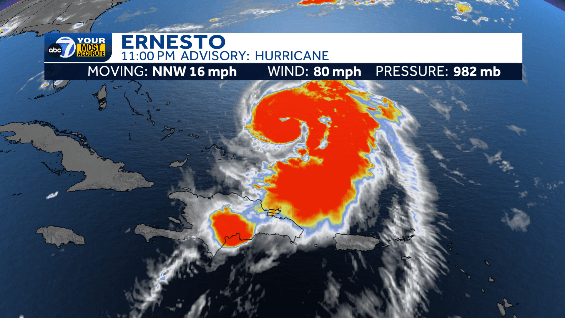 Hurricane warning issued for Bermuda as Ernesto strengthens