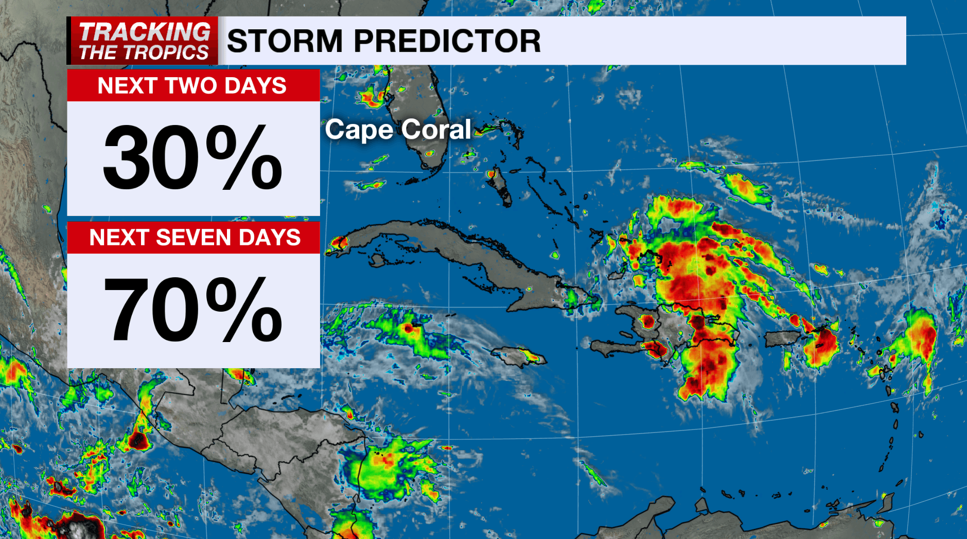 Tropical wave over the Atlantic has 70% chance of formation