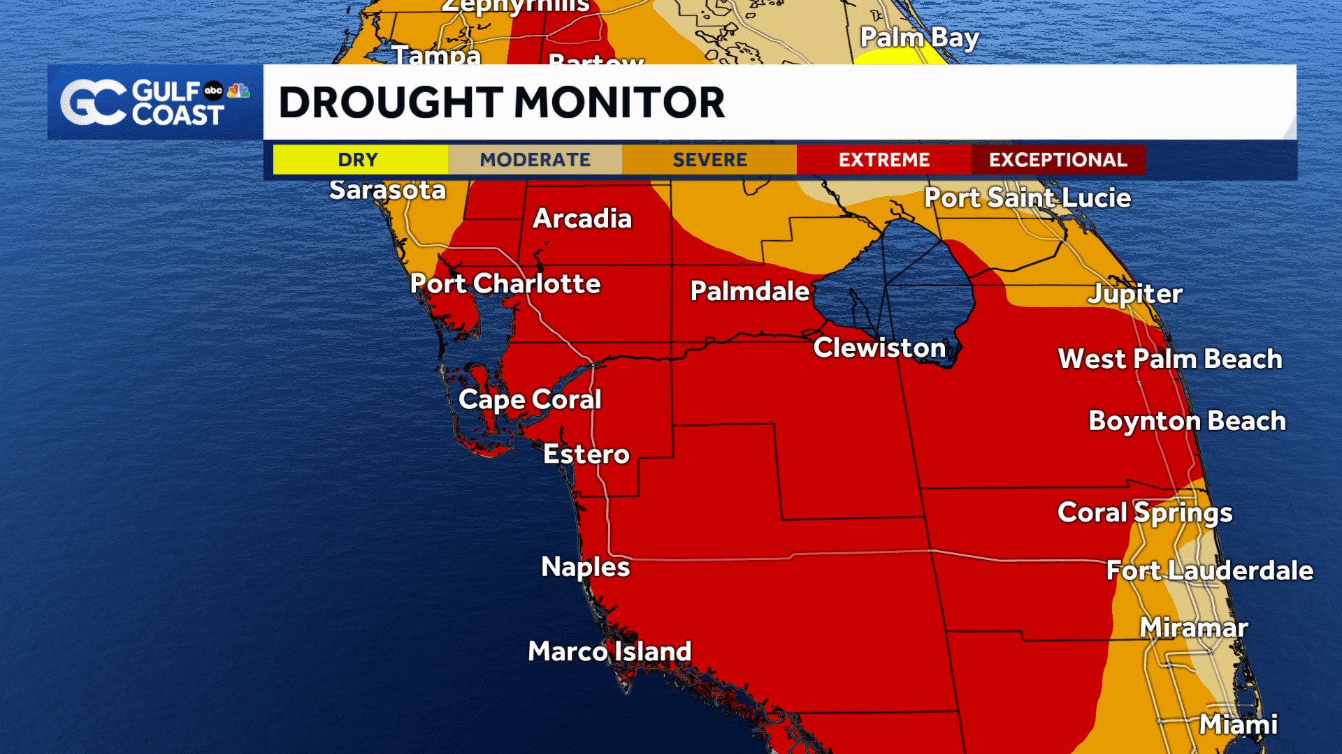 All of Southwest Florida now in 'extreme' drought, worst in 24 years