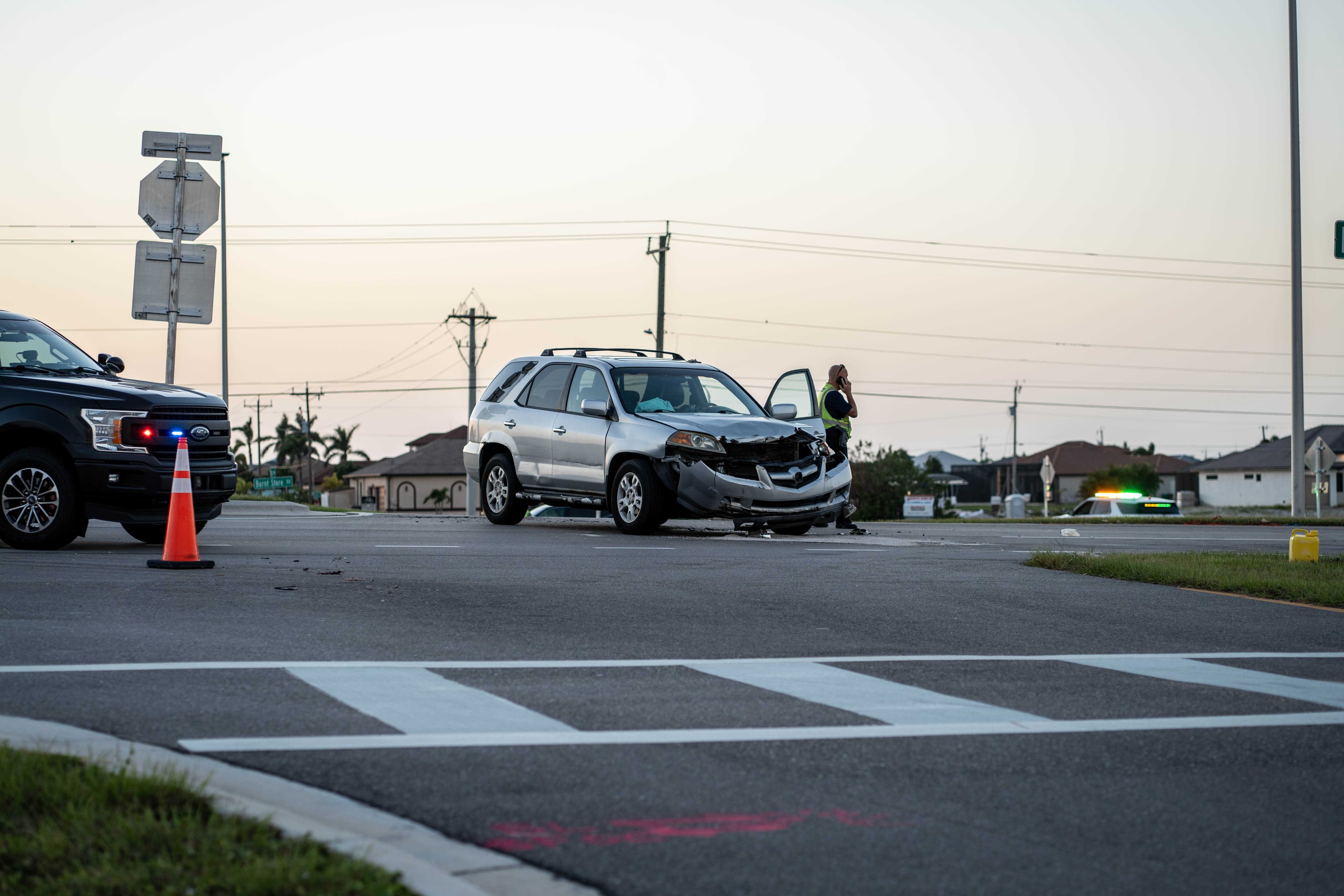 Cape Coral police investigate crash along Burnt Store Road