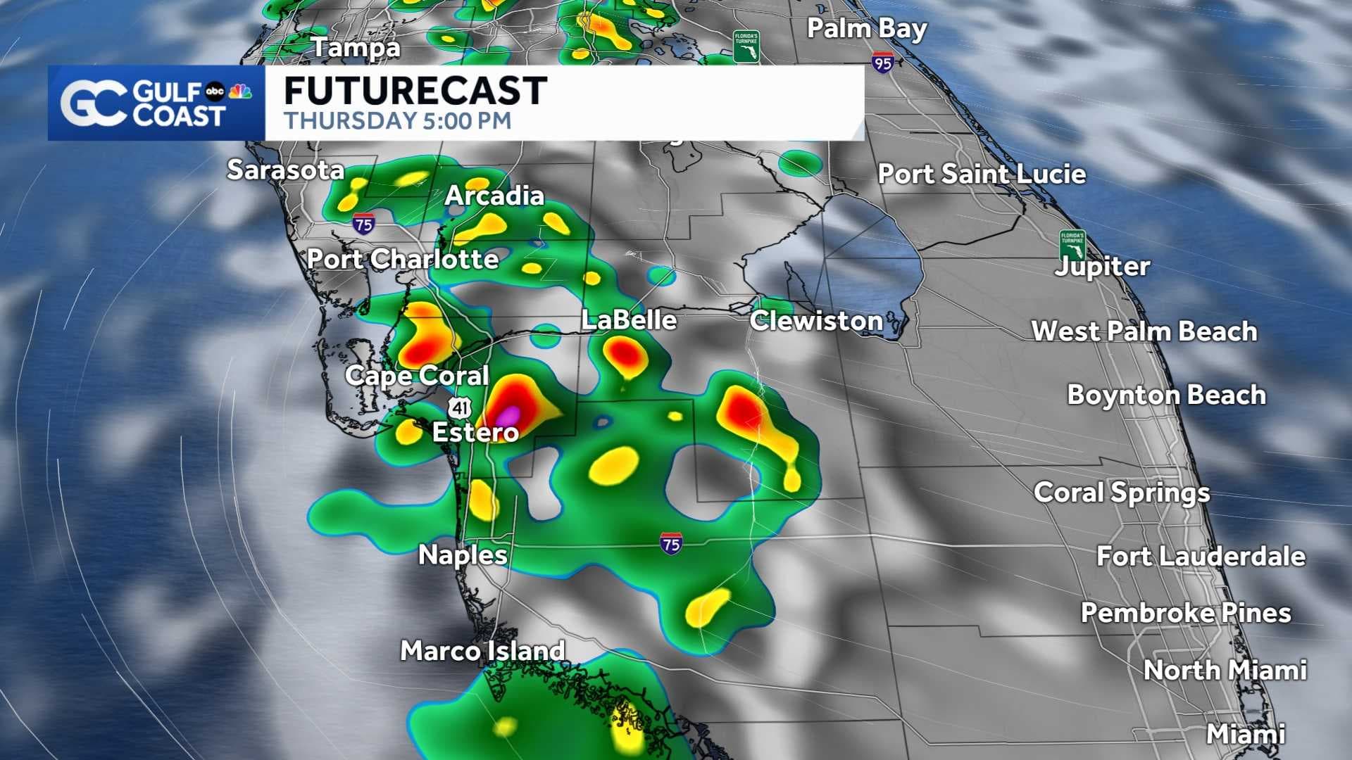 Gulf Coast Weather Impact Day: Showers and storms likely across the Gulf Coast Thursday