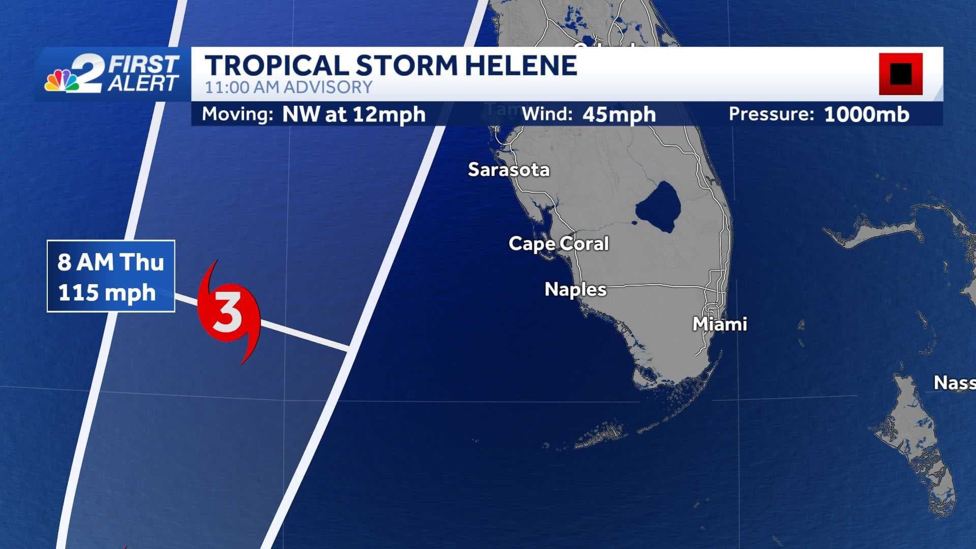 Live Coverage: Tropical Storm Helene expected to hit Florida as hurricane
