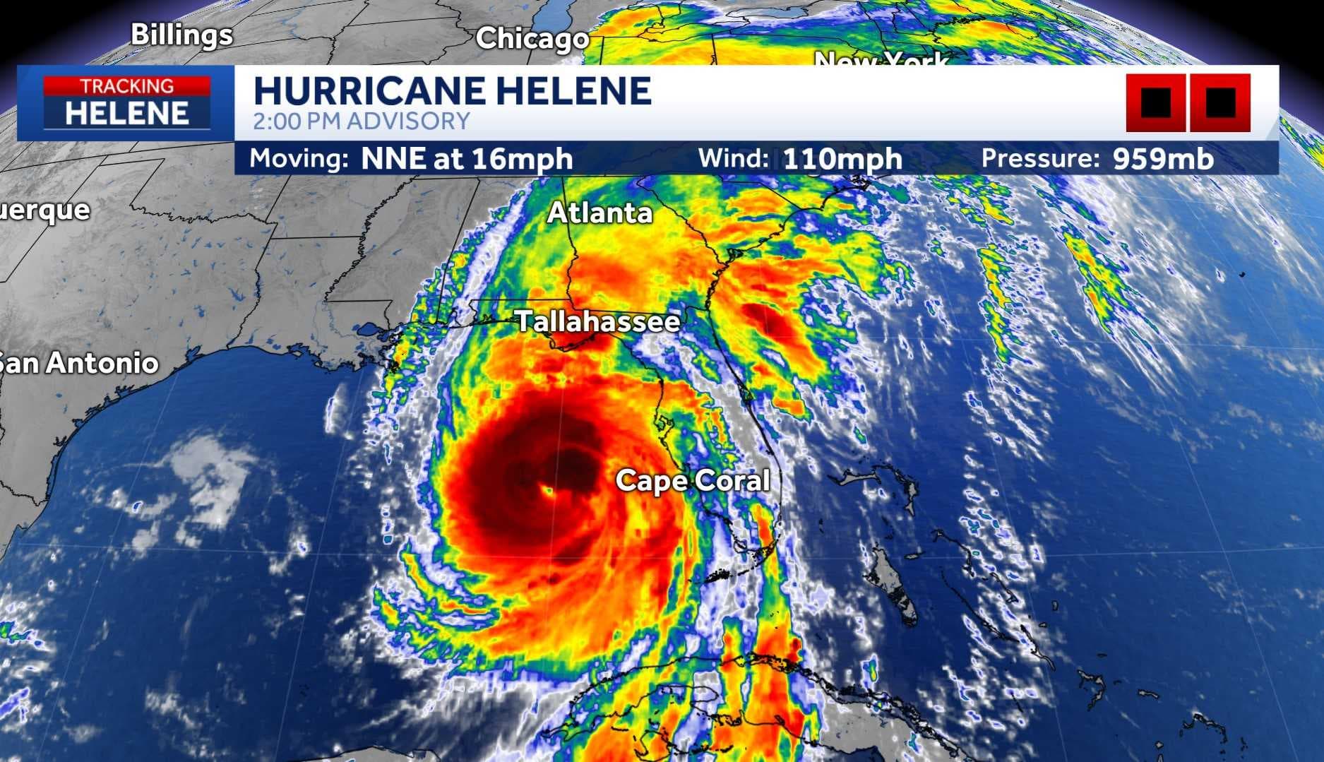 WATCH LIVE: Hurricane Helene becomes Category 3 storm while it passes SWFL