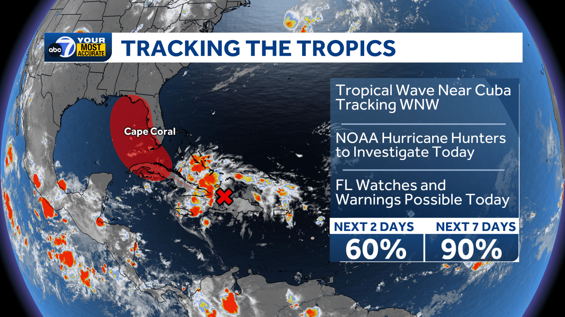 Tropical wave to bring downpours, potential flooding to SWFL this weekend