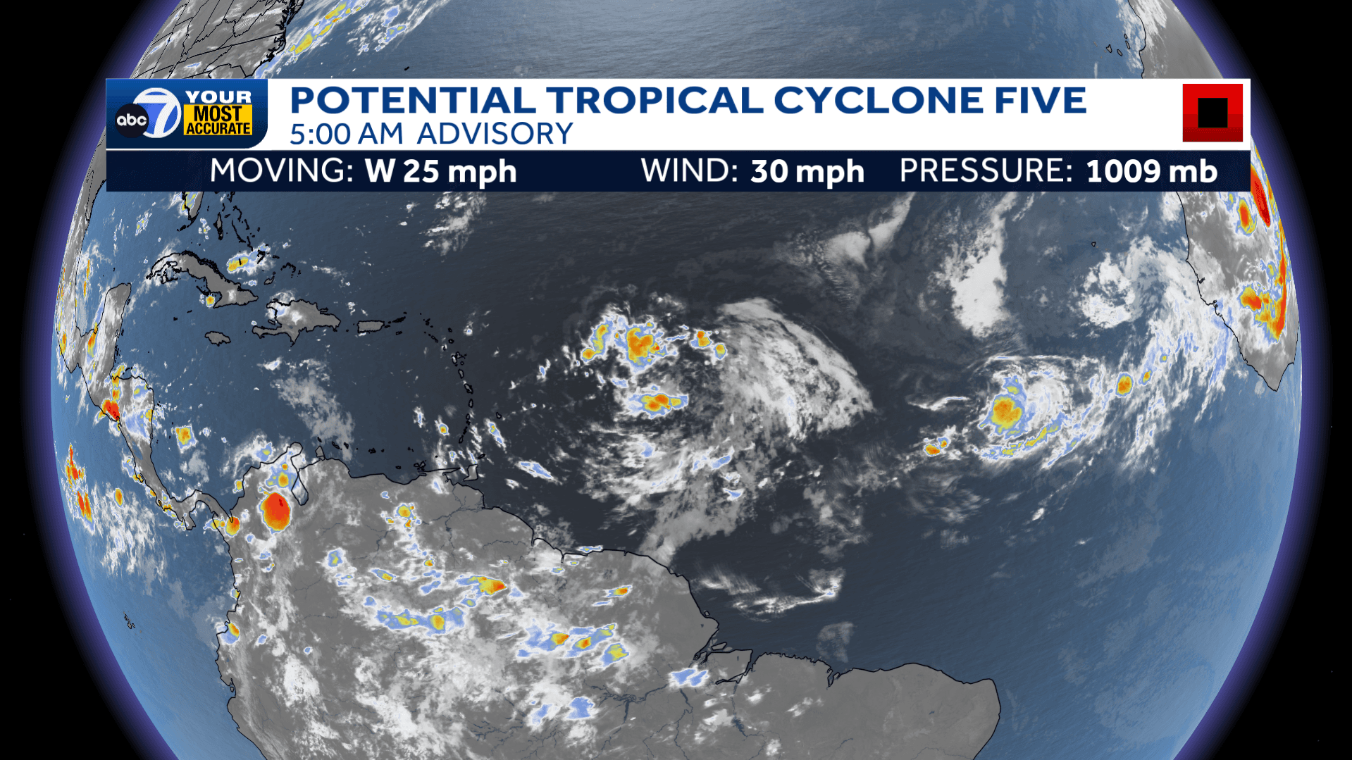 Disturbance in central Atlantic moving rapidly, expected to become next named storm