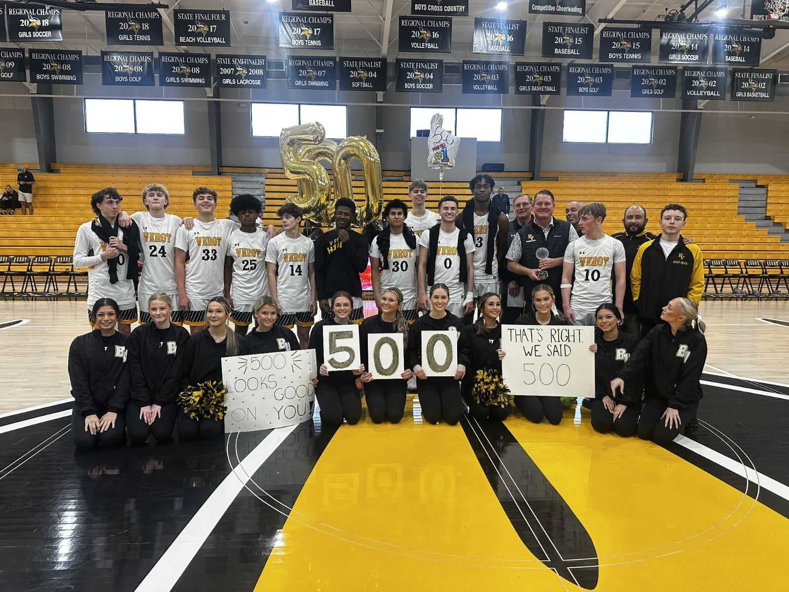 Bishop Verot coach Matt Herting reaches 500th career victory