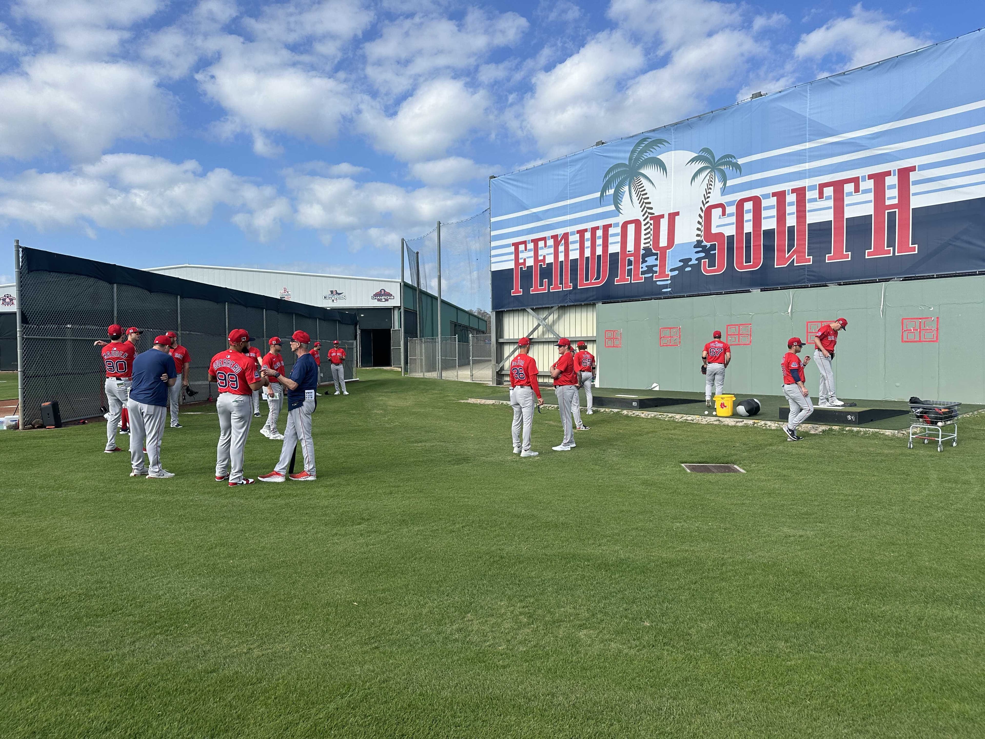 Red Sox pitchers and catchers report for first day of spring training
