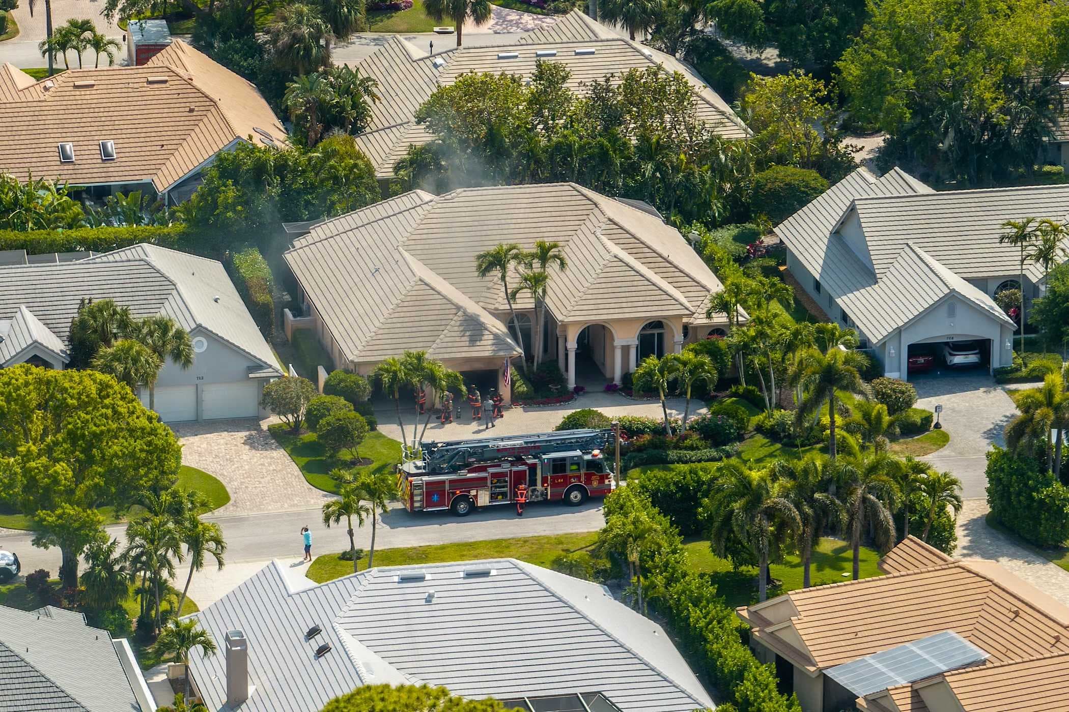 1 transported to hospital after house fire in Pelican Bay