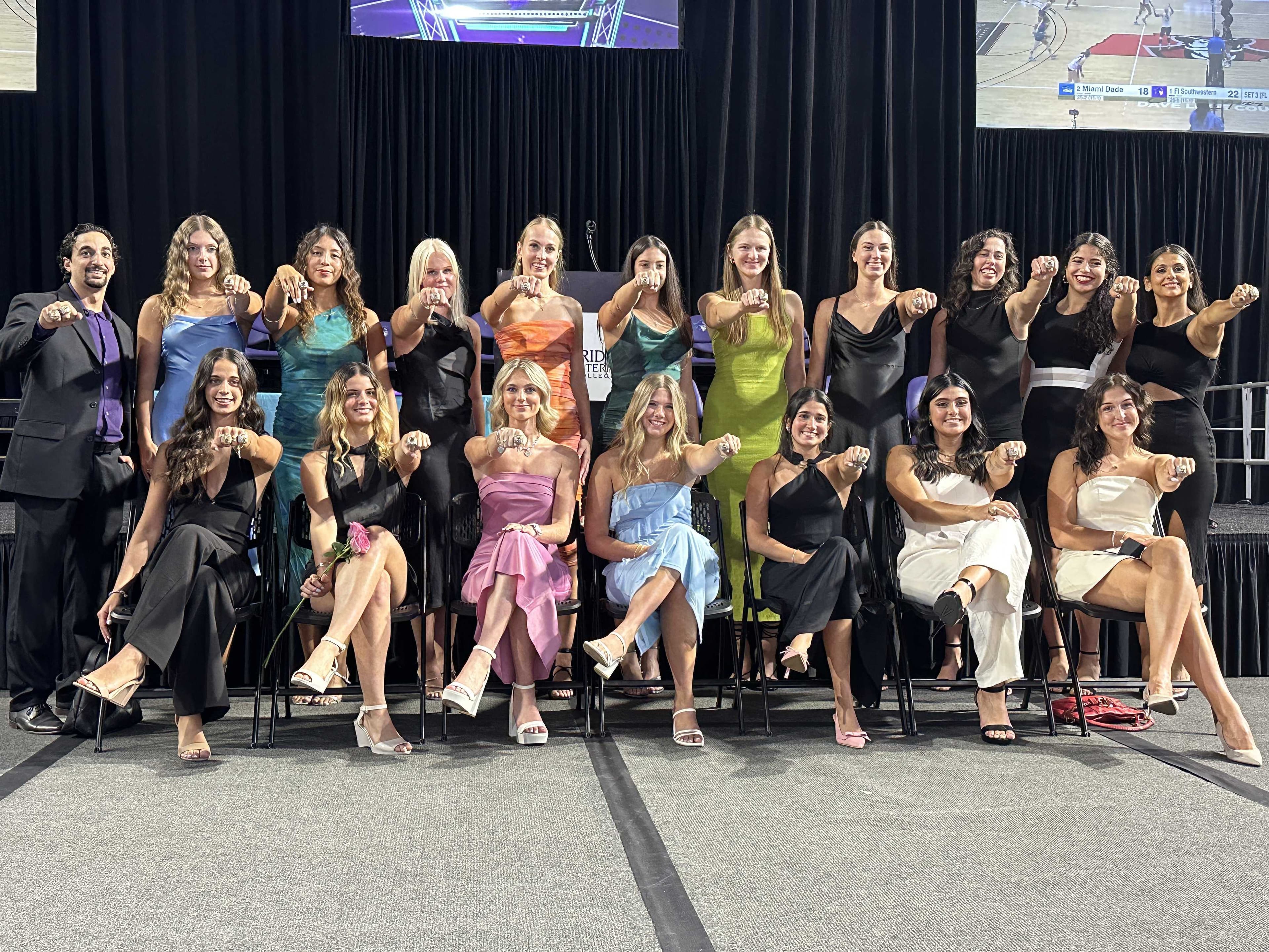 FSW Volleyball celebrates historic three-peat with ring ceremony