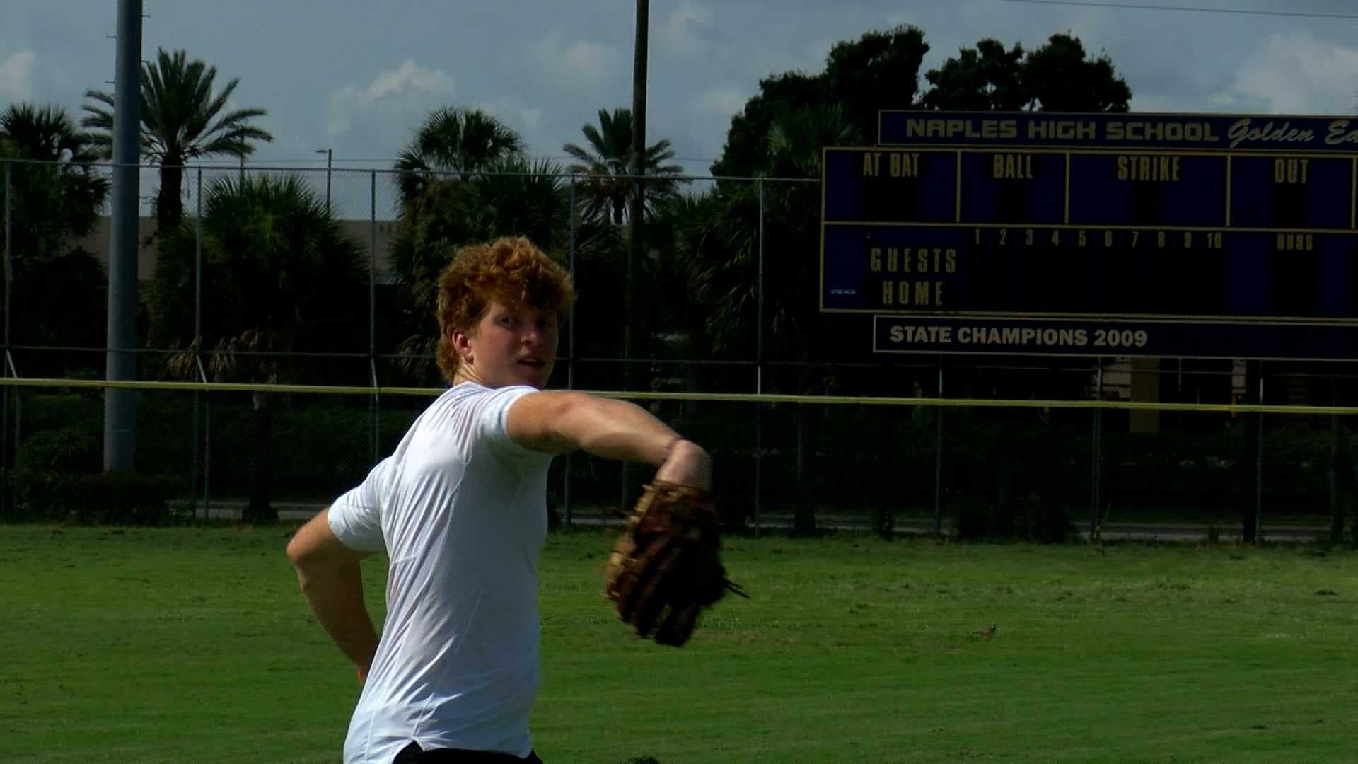 Naples pitcher Johnny King heads into MLB draft with high hopes