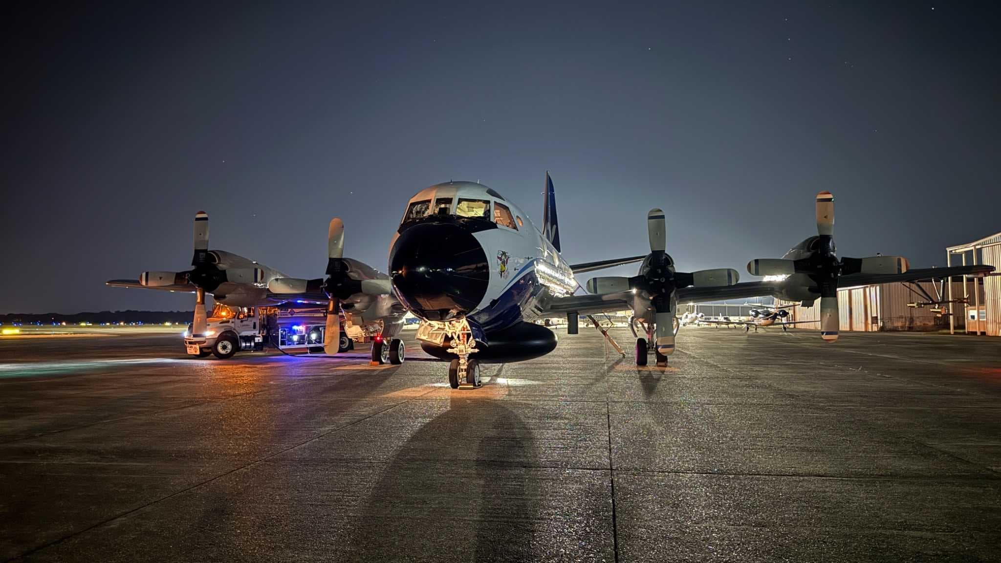 Hurricane hunters flying toward Milton