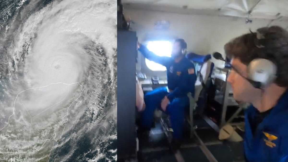 Watch: NOAA meteorologists take bumpy flight into the chaos of Hurricane Milton