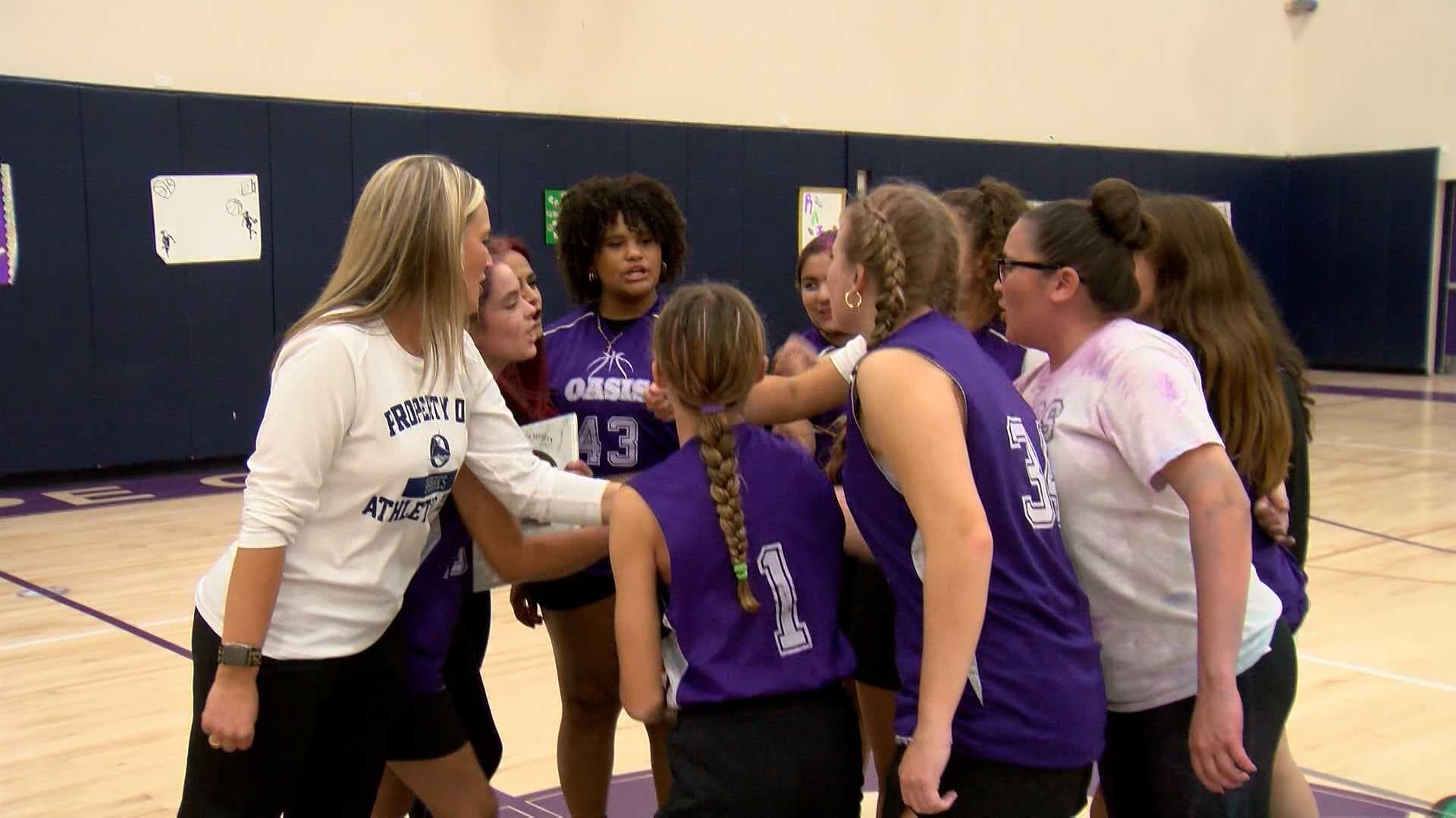 Oasis Middle School's girls hoops wins Lee County districts, makes school history