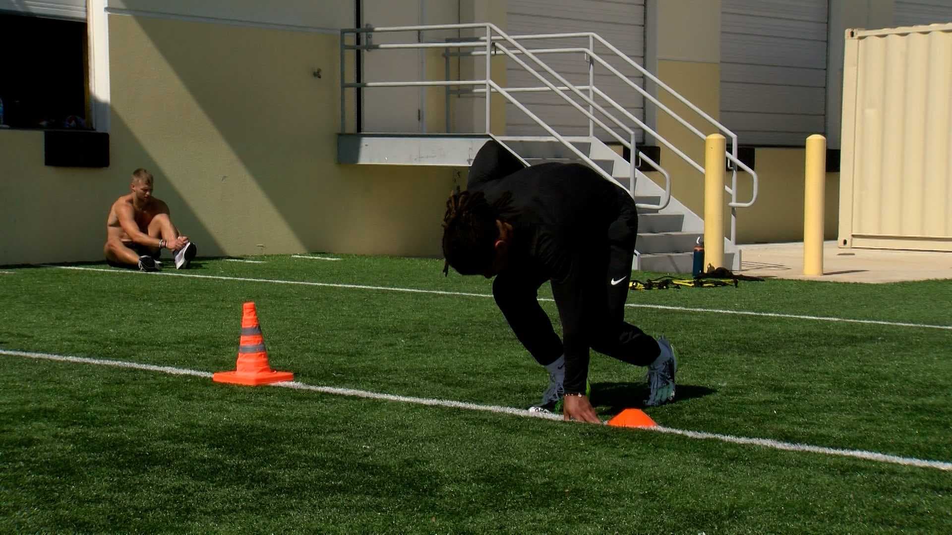 NFL future stars training in the Gulf Coast at X3 Performance and Physical Therapy