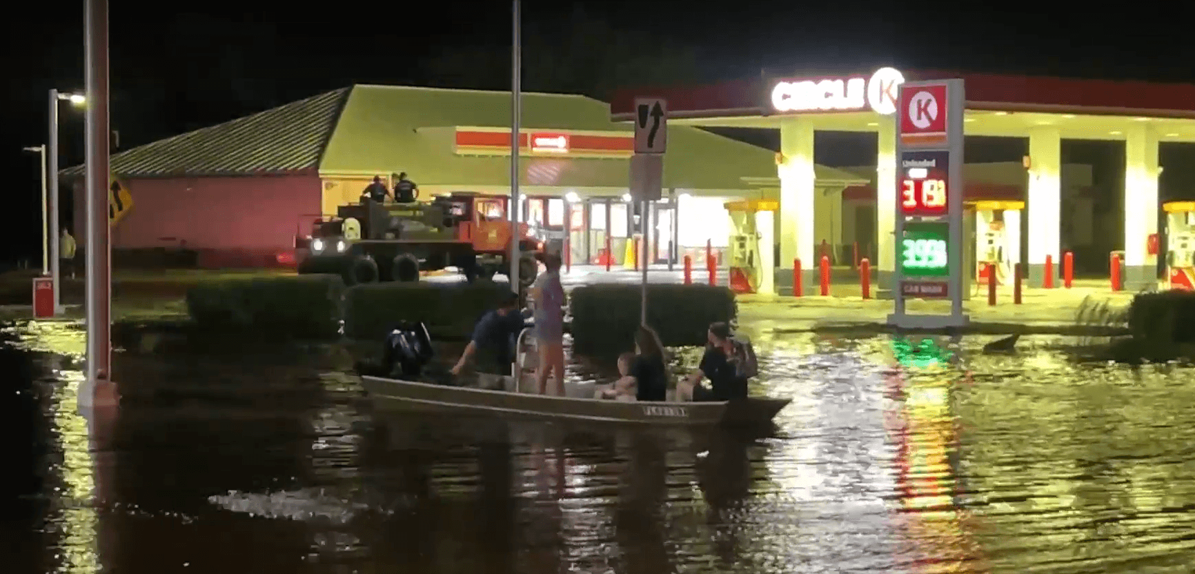 Residents in Punta Gorda seek safety following storm surge from Hurricane Helene