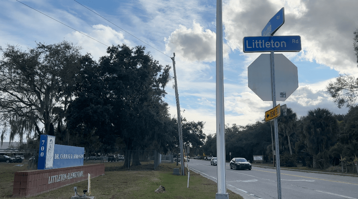 Safety concerns persist outside Littleton Elementary after road project