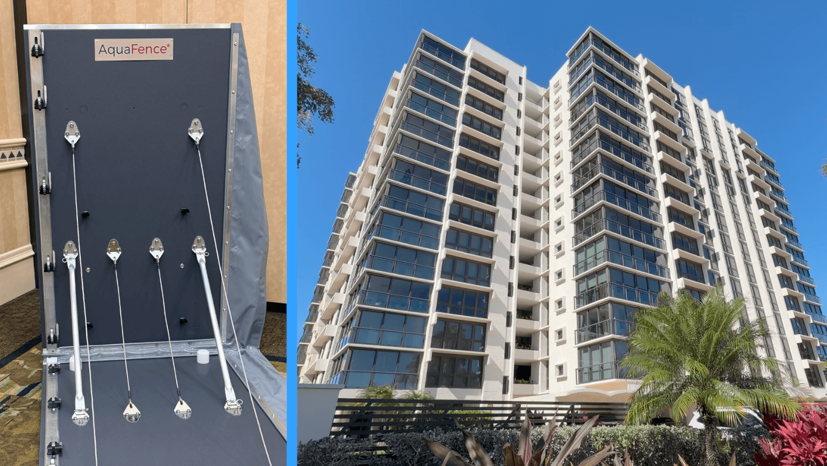 Naples condo first in city to explore Aquafence flood barrier system