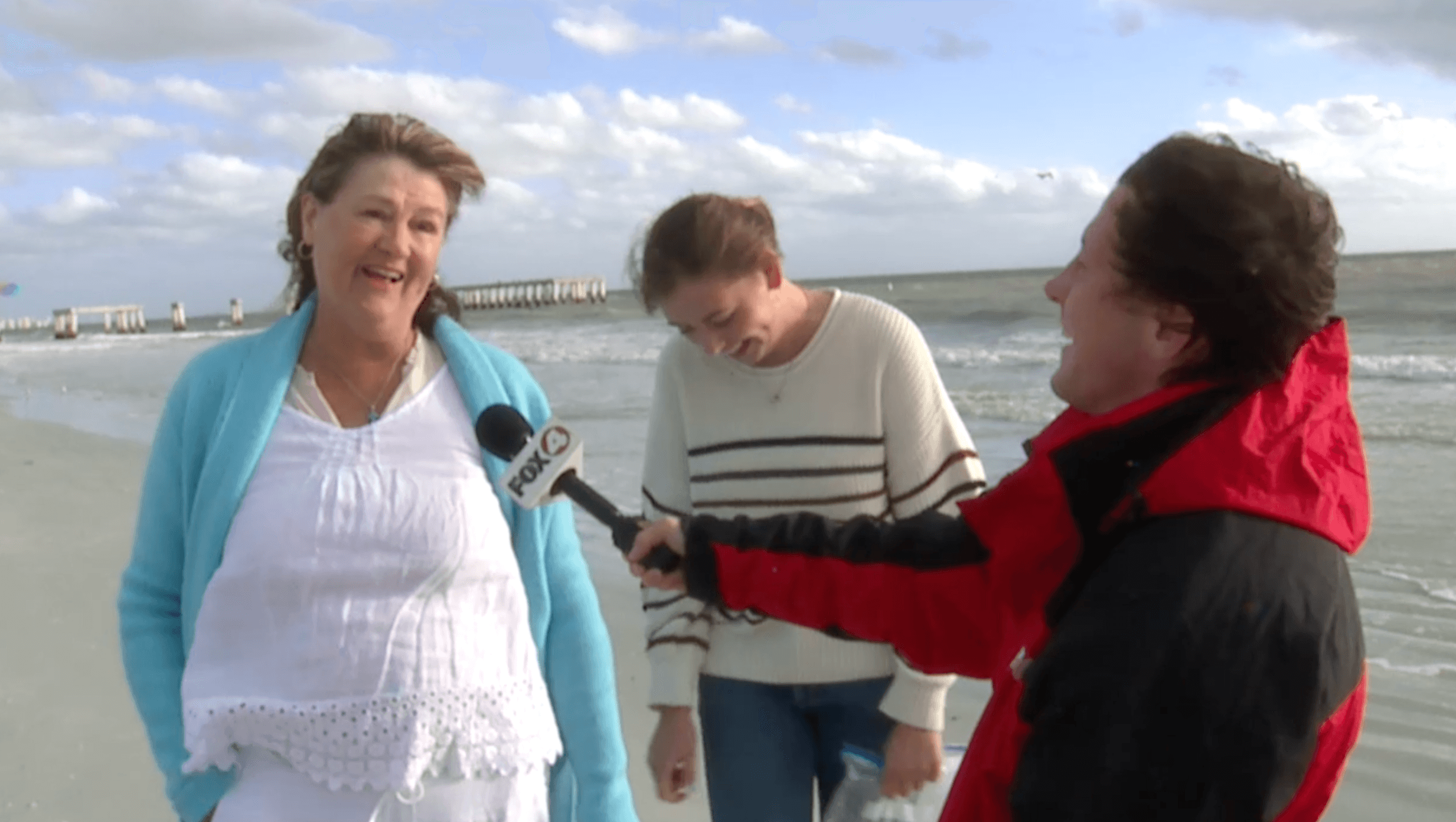 Winter on the beach: People brave cold temps on Fort Myers Beach