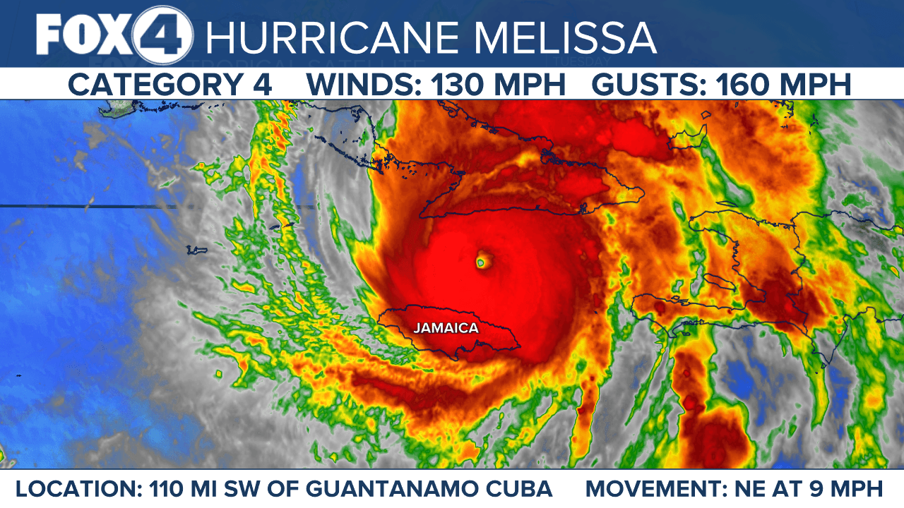 Cat. 4 Melissa takes aim at Cuba and the Bahamas tonight, tomorrow