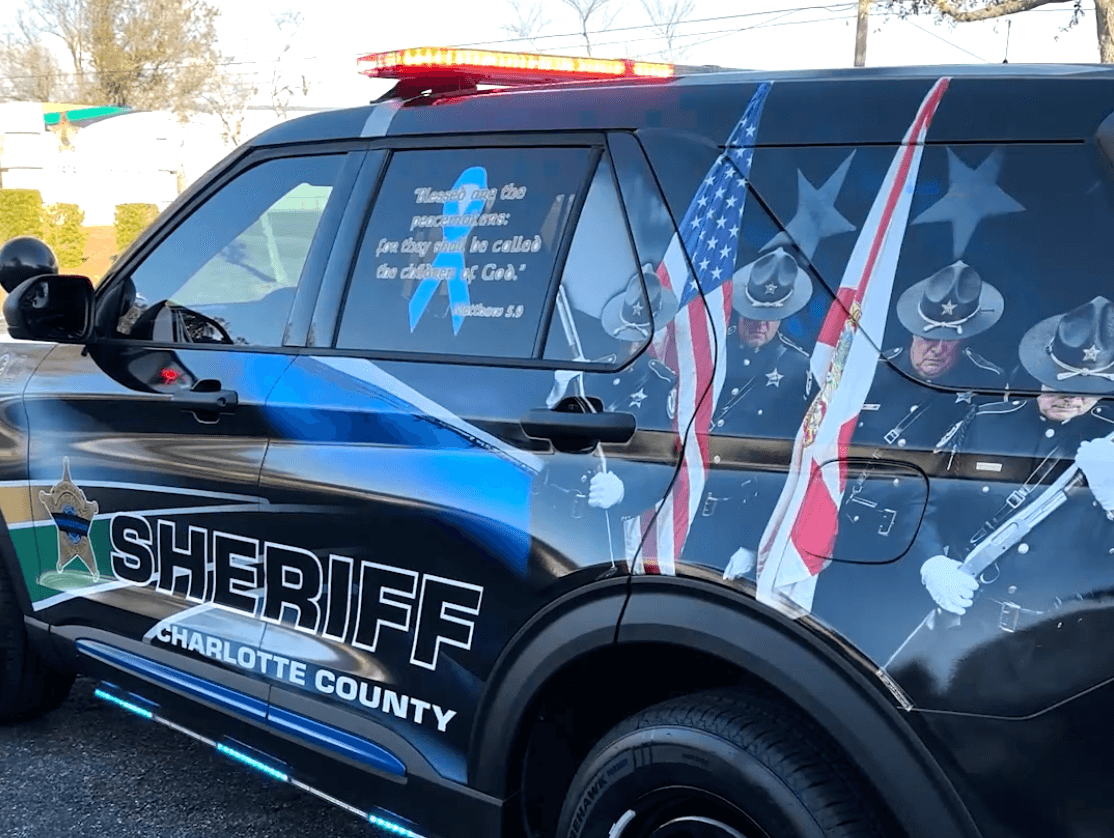 New Charlotte County Sheriff's Office cruiser honors fallen deputies