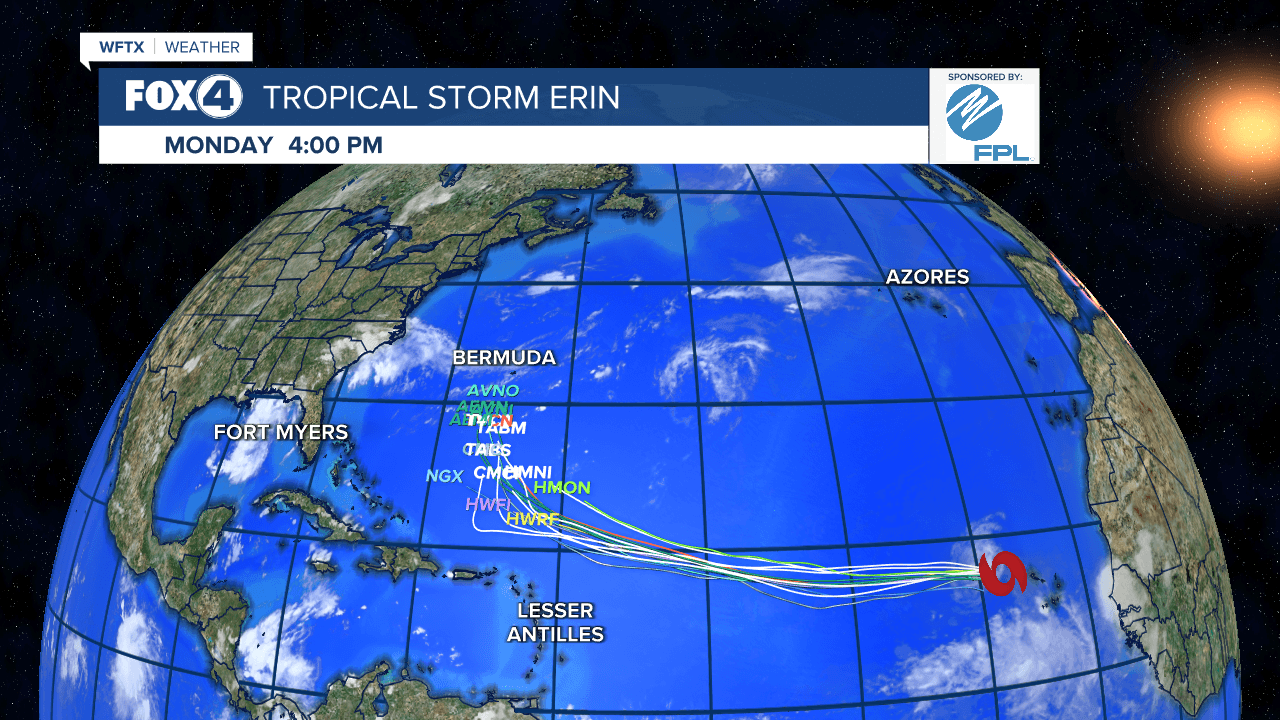 Eric is forecast to become the first Major Hurricane of the season.