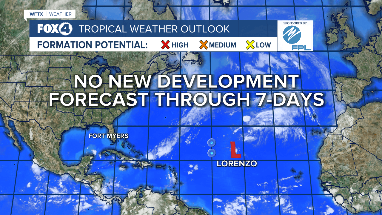 Lorenzo dissipates over the open Atlantic