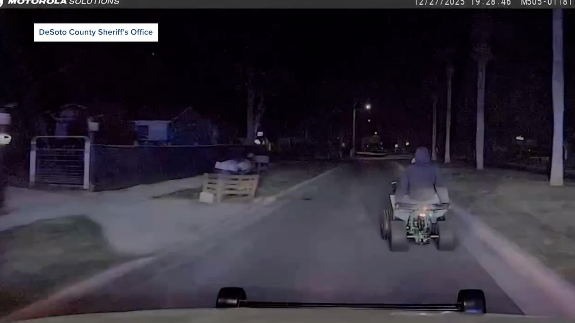 ON CAMERA: ATV theft suspects caught after low-speed chase in DeSoto County