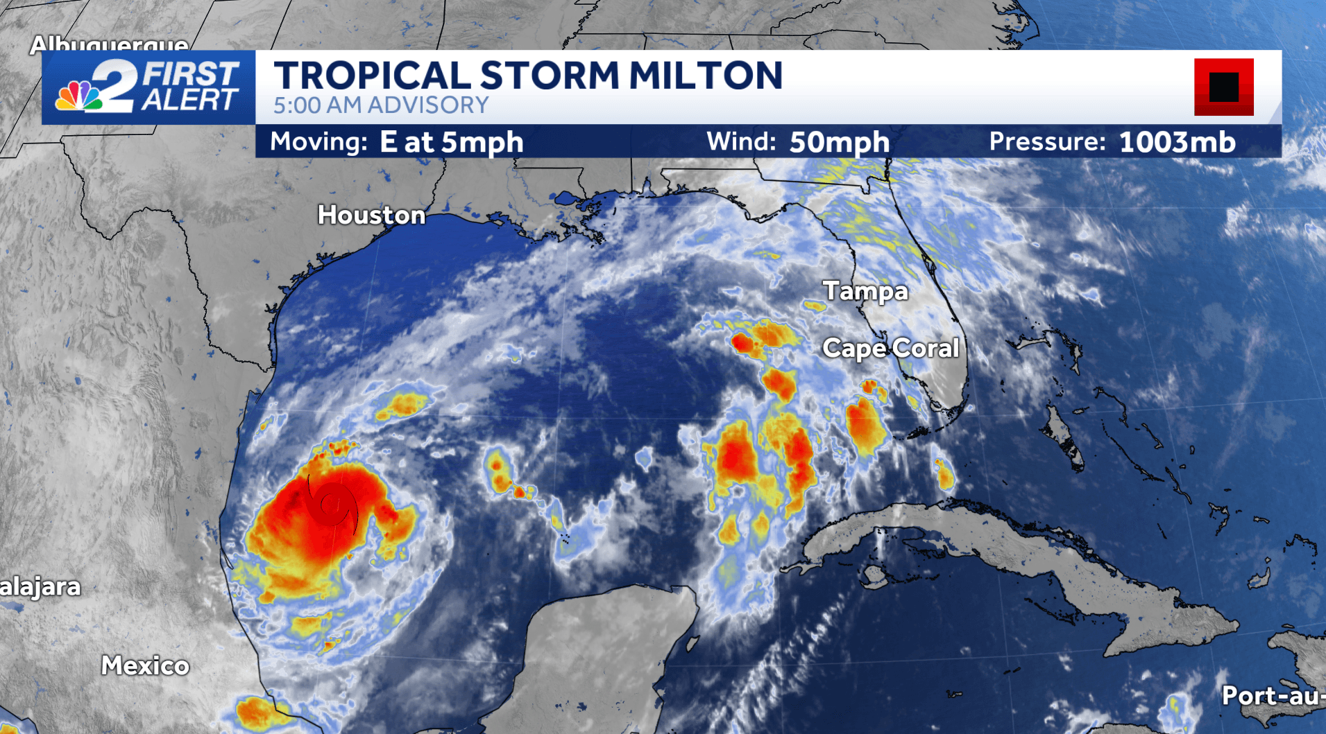 Milton strengthens into hurricane; risk of life-threatening impacts increases for Florida