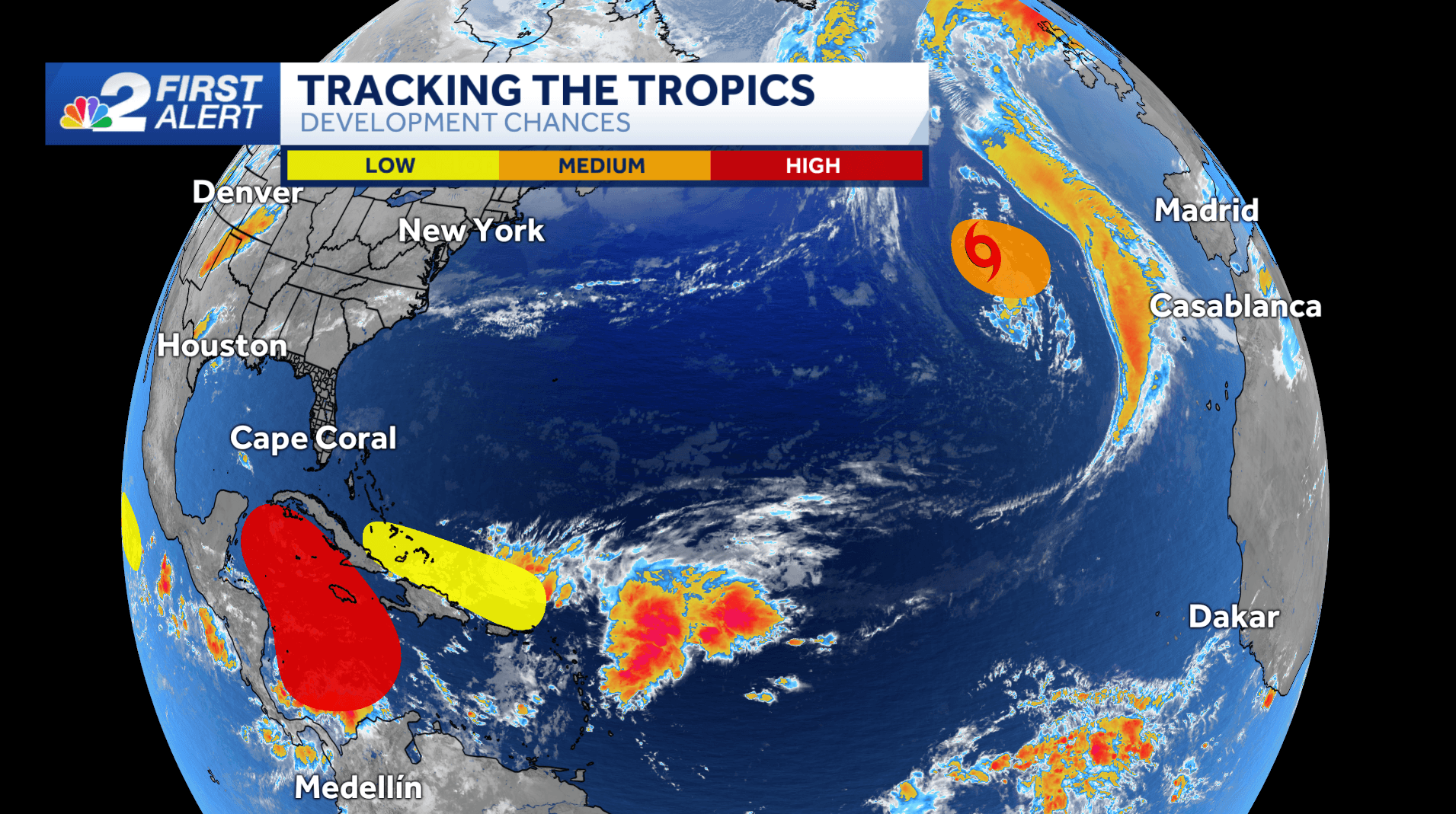 Patty forms in northern Atlantic, Watching Caribbean for development this weekend