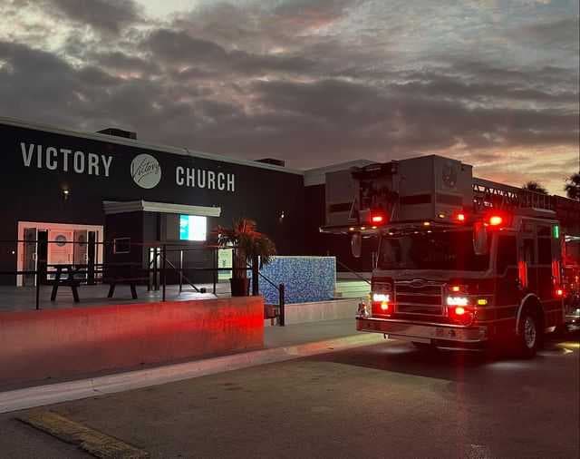 Crews respond to fire at Victory Church in Lehigh Acres