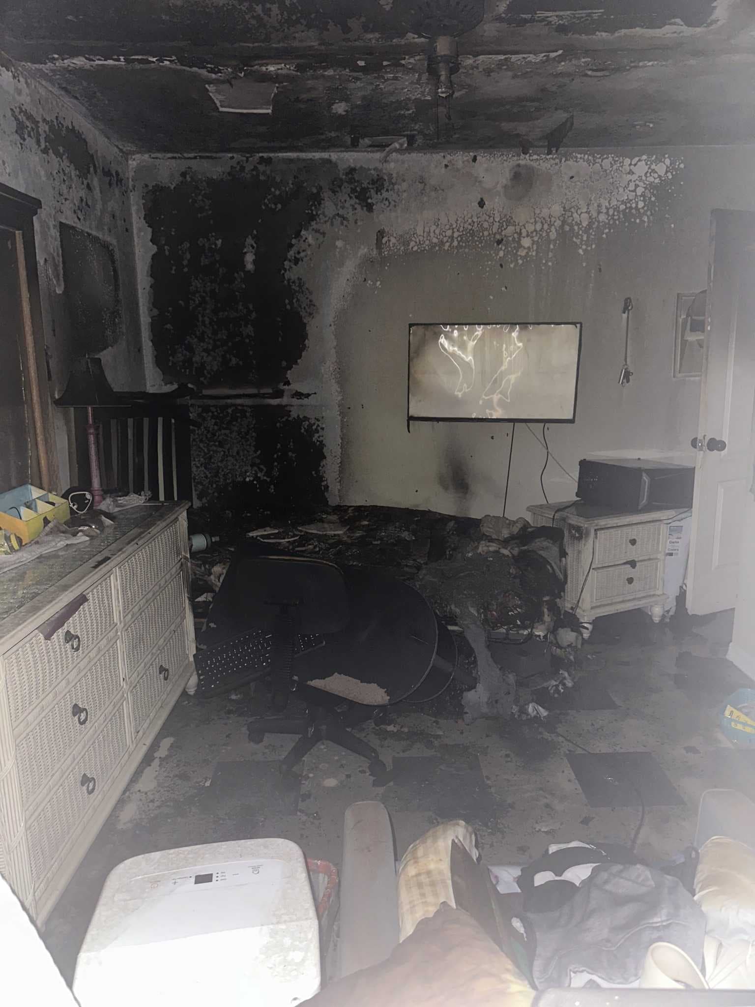 Bedroom charred after house fire in Cape Royal
