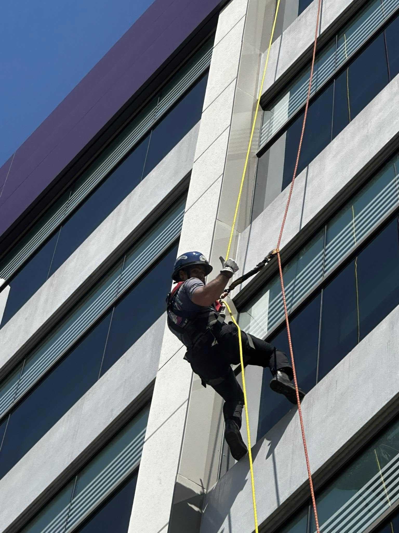Iona fireman rappels down Golisano Children's Hospital