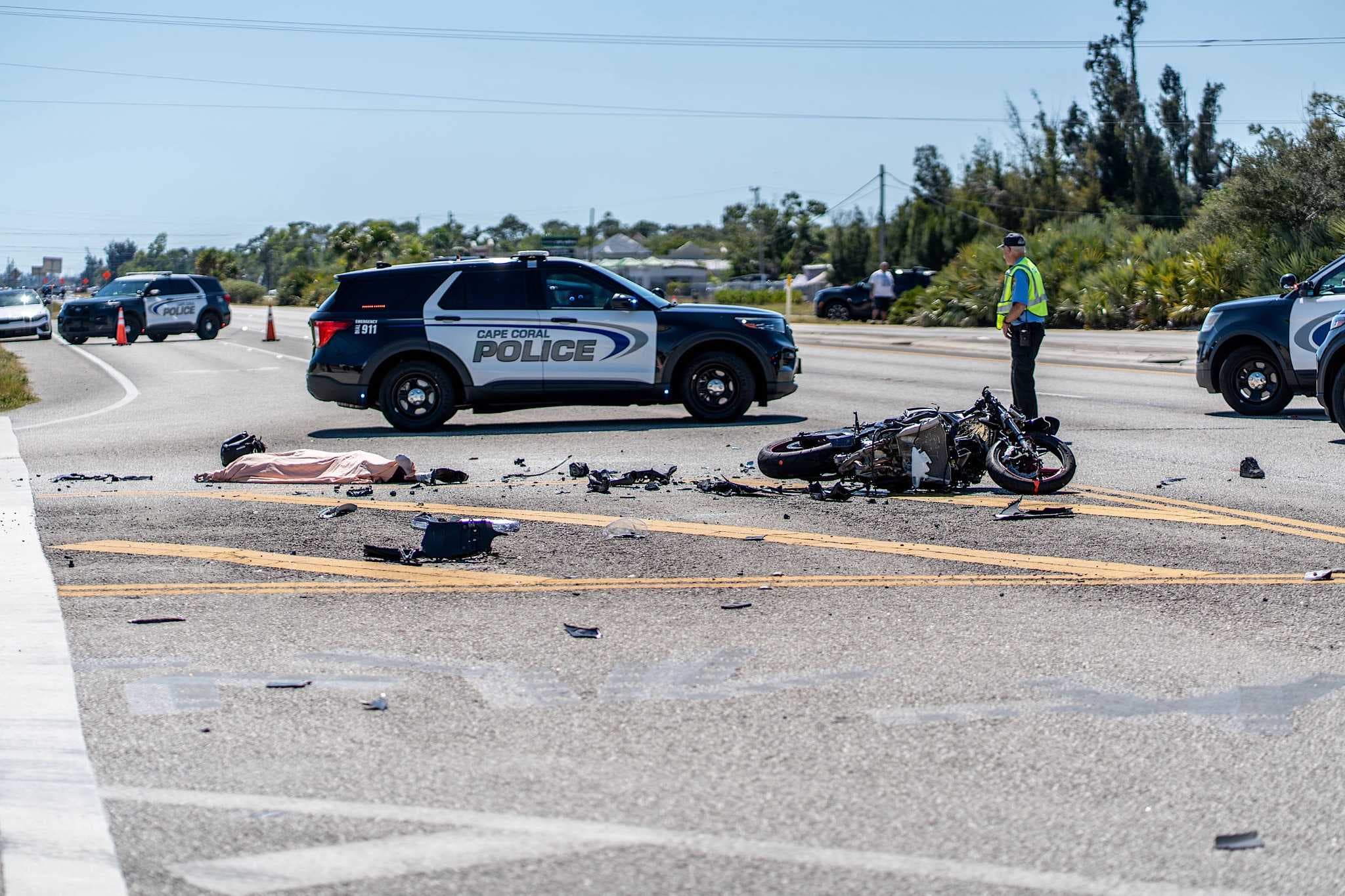 Fatal motorcycle crash on Sunday in Cape Coral