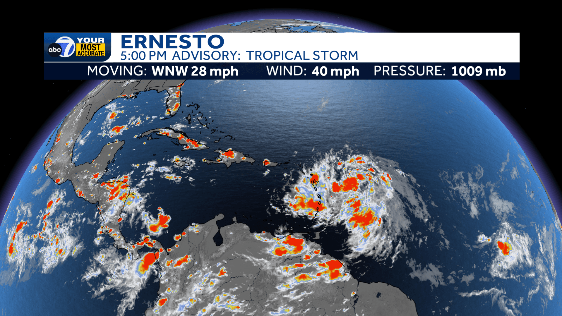 5 down, 18 to go as Ernesto forms in the Atlantic