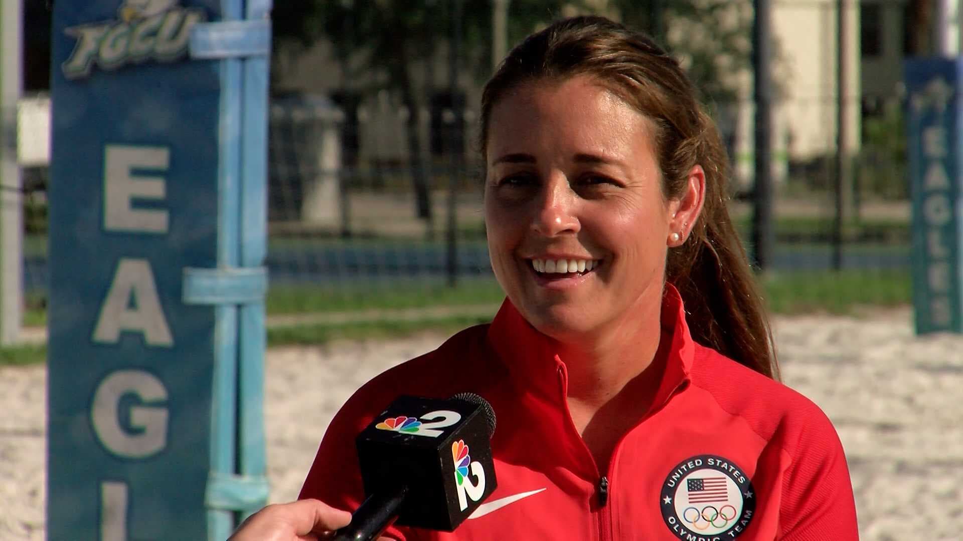 Fort Myers's Brooke Sweat discusses beach volleyball in the Olympics