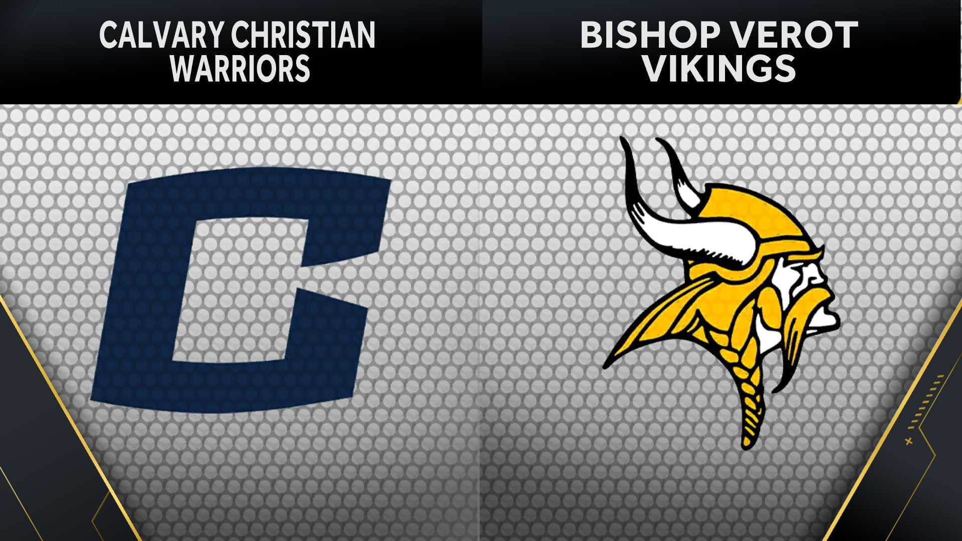 H.S. Football Week 4 - Bishop Verot gets back in the win column over 2A foe Calvary Christian