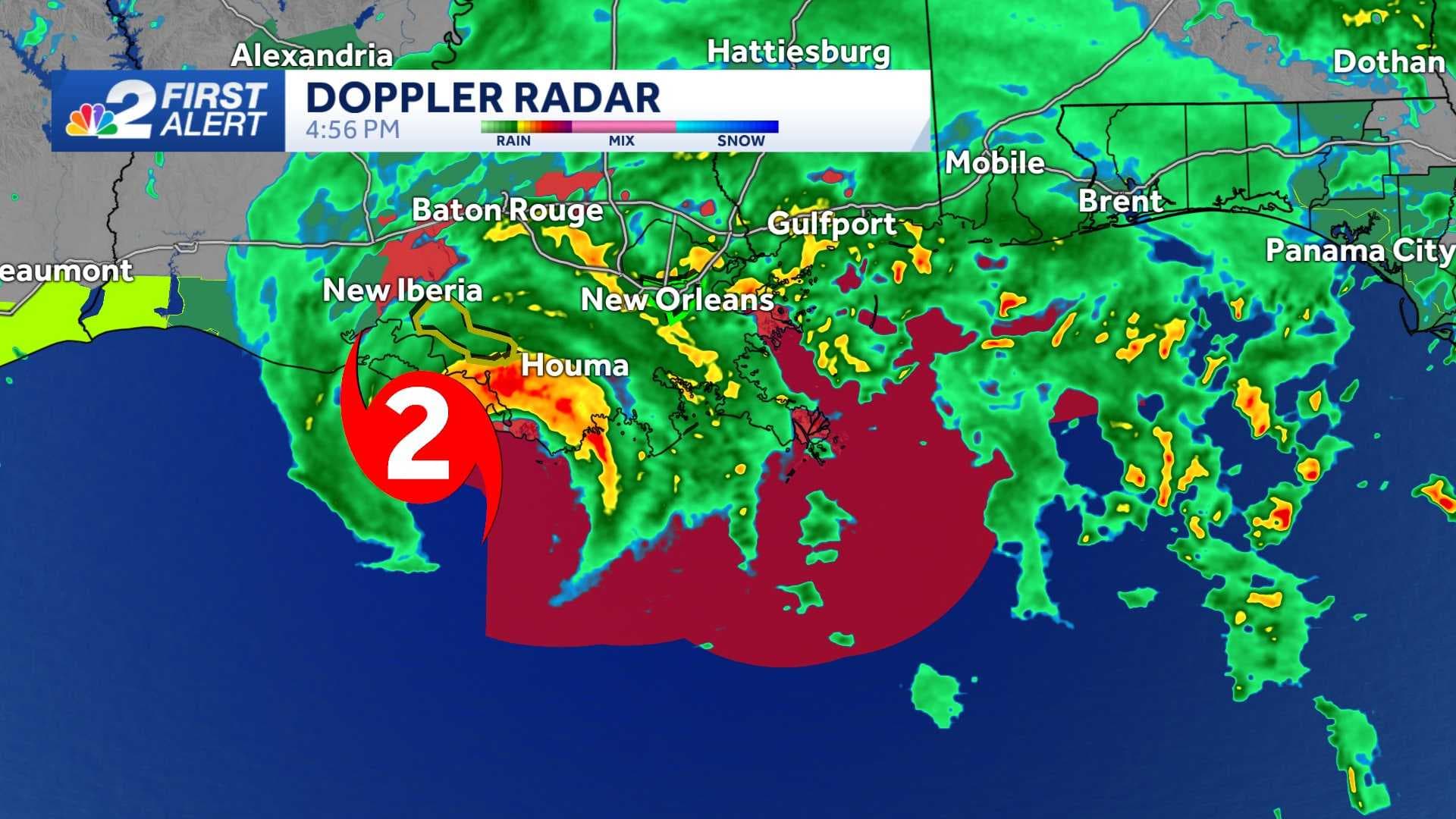 Hurricane Francine makes landfall as a Category 2 hurricane
