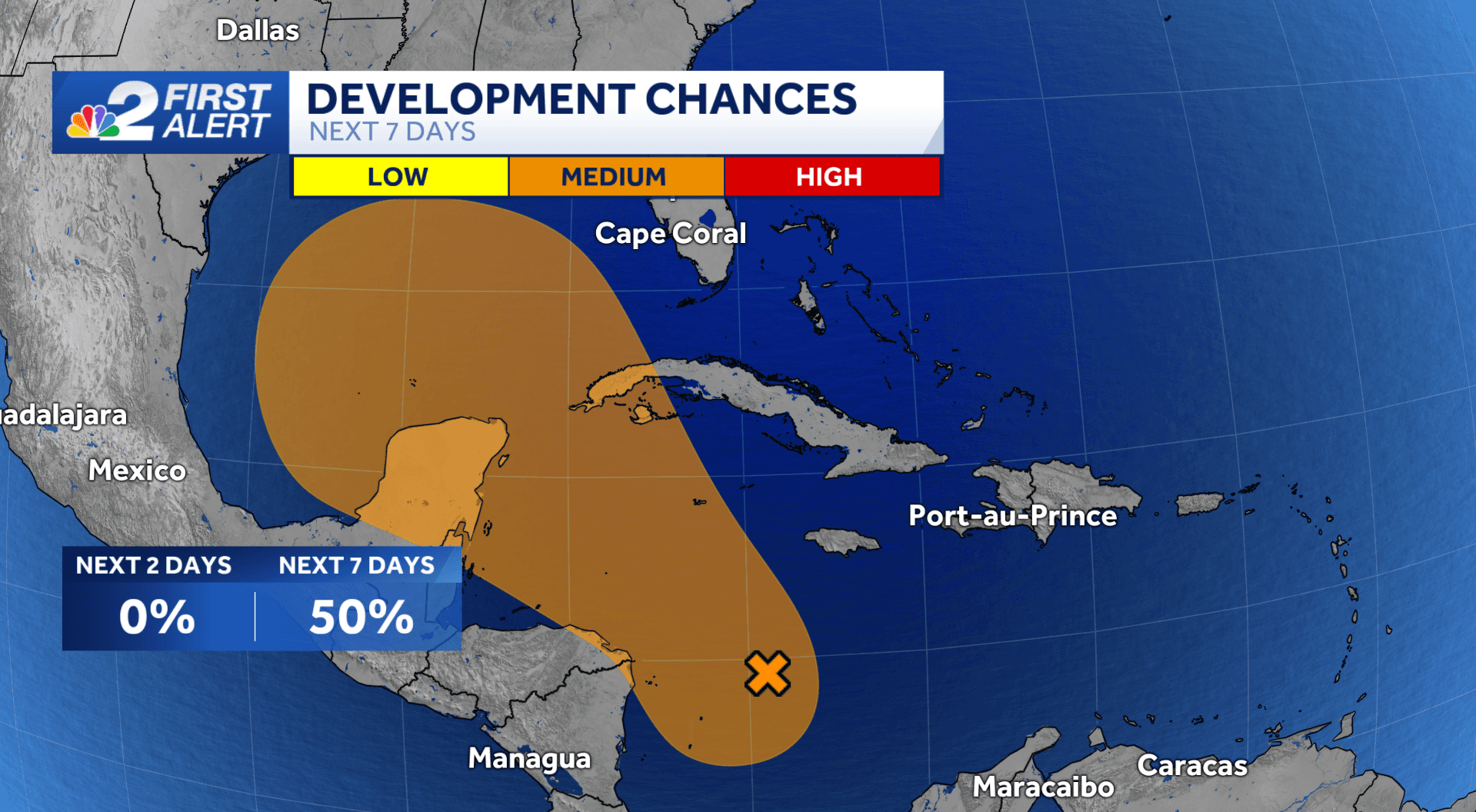 Monitoring the Caribbean for potential tropical development