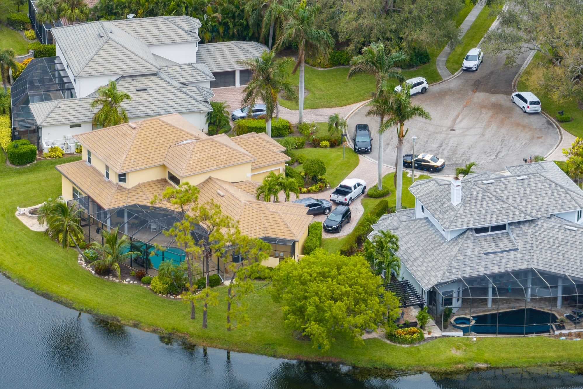 Law enforcement presence at Alfie Oakes' home in North Naples