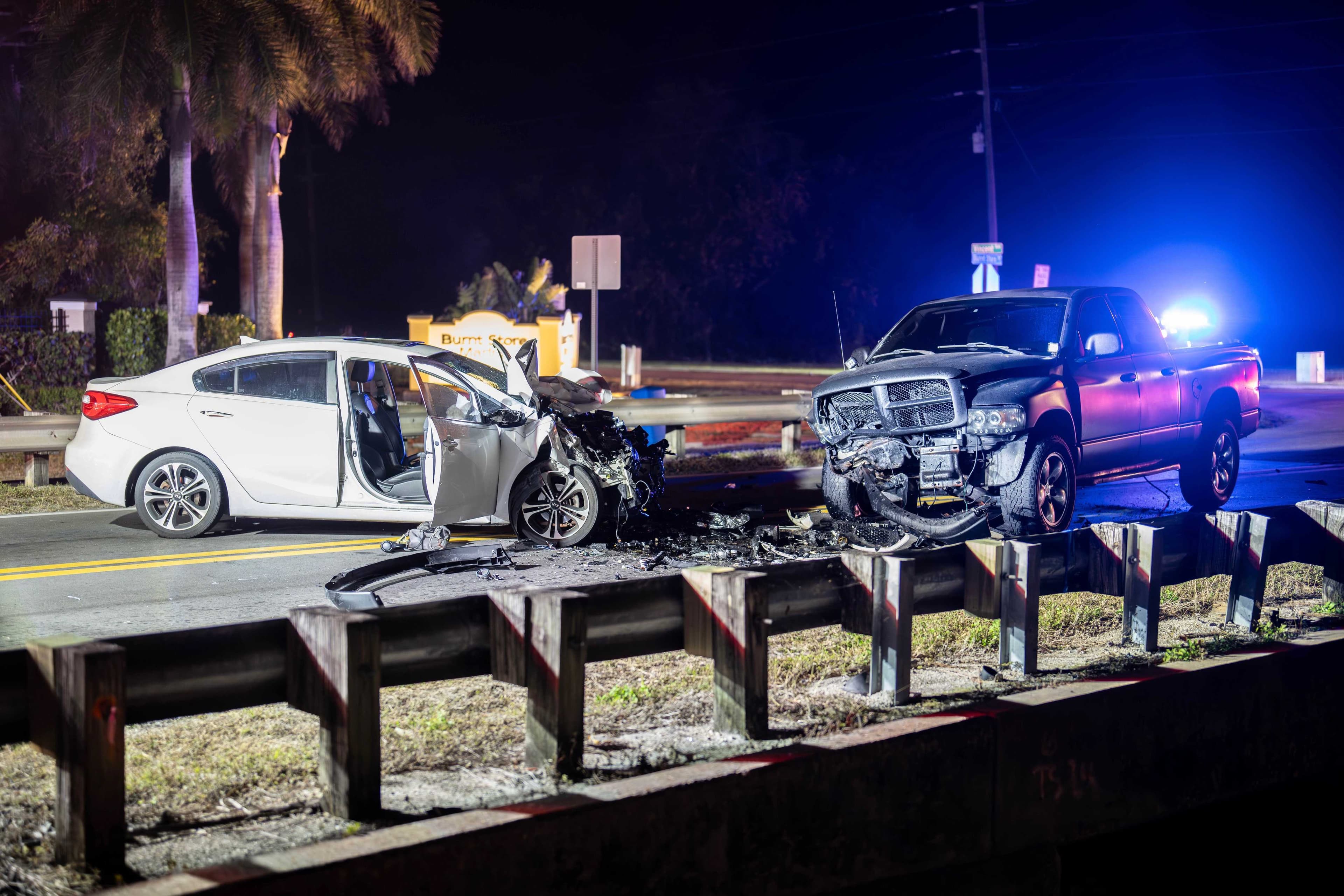 Deputies investigate two-vehicle crash with injuries on Burnt Store Road in Cape Coral