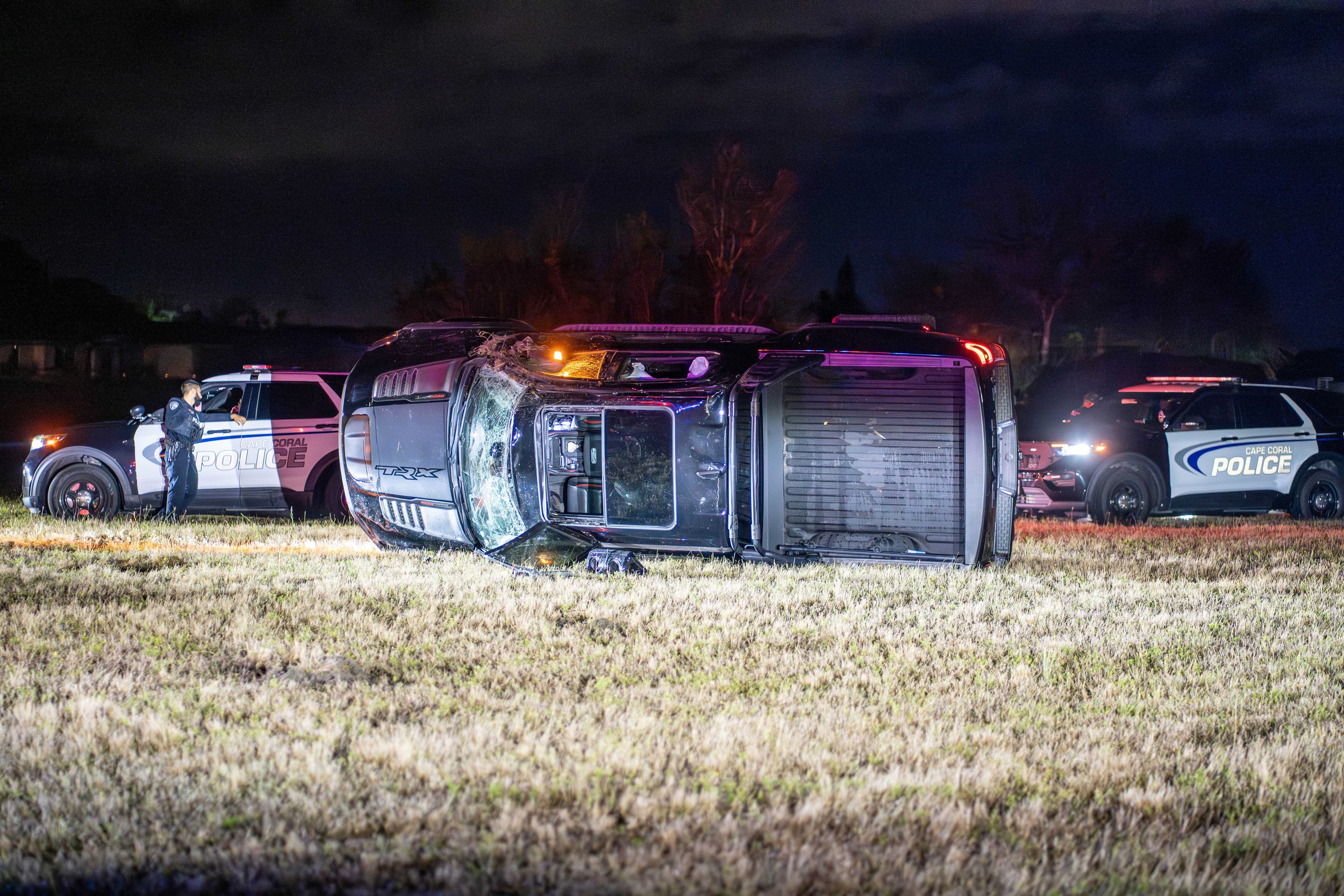 Investigations underway after rollover crash in Cape Coral