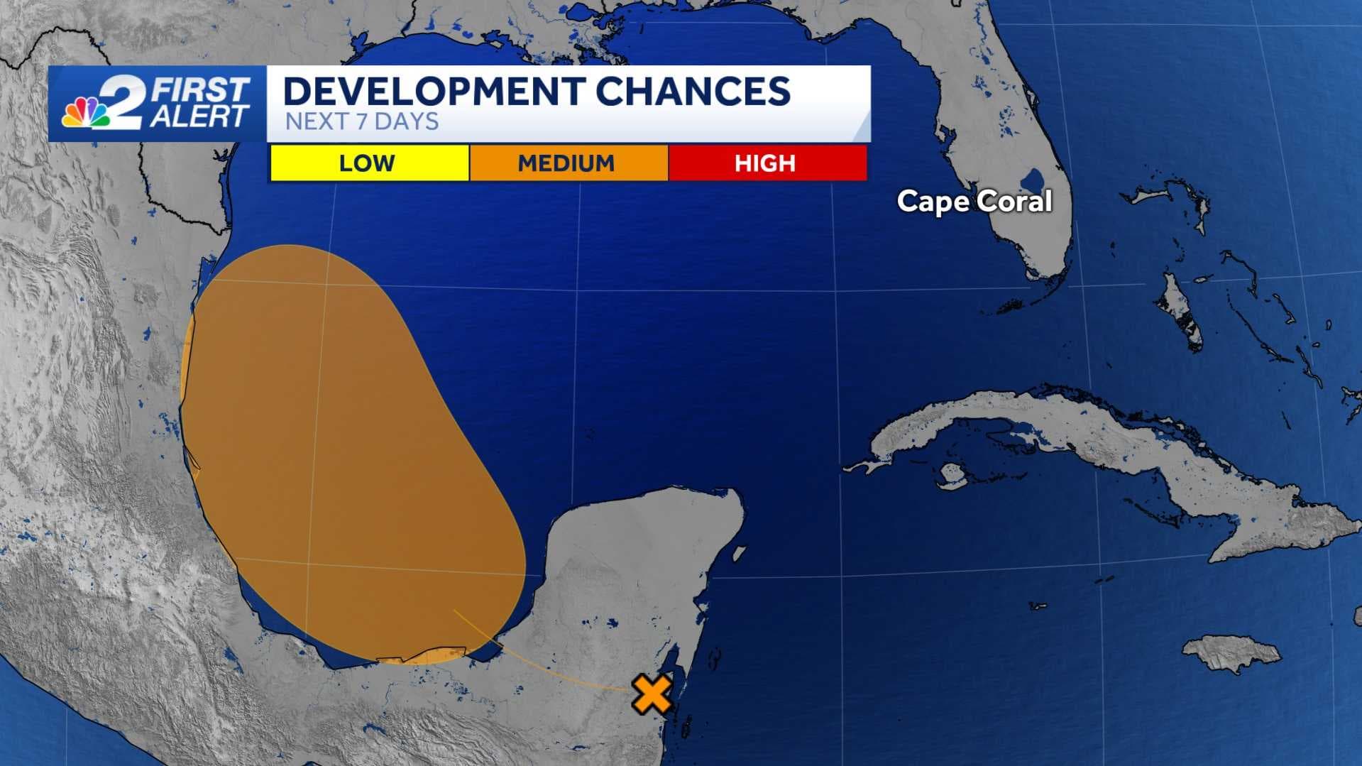 Four areas are being watched for development in the tropics