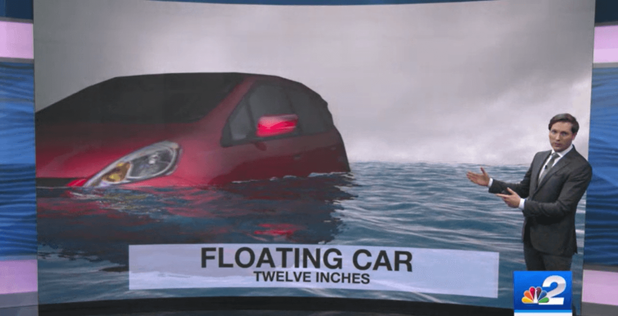 What to do if you're in your car caught in flood waters