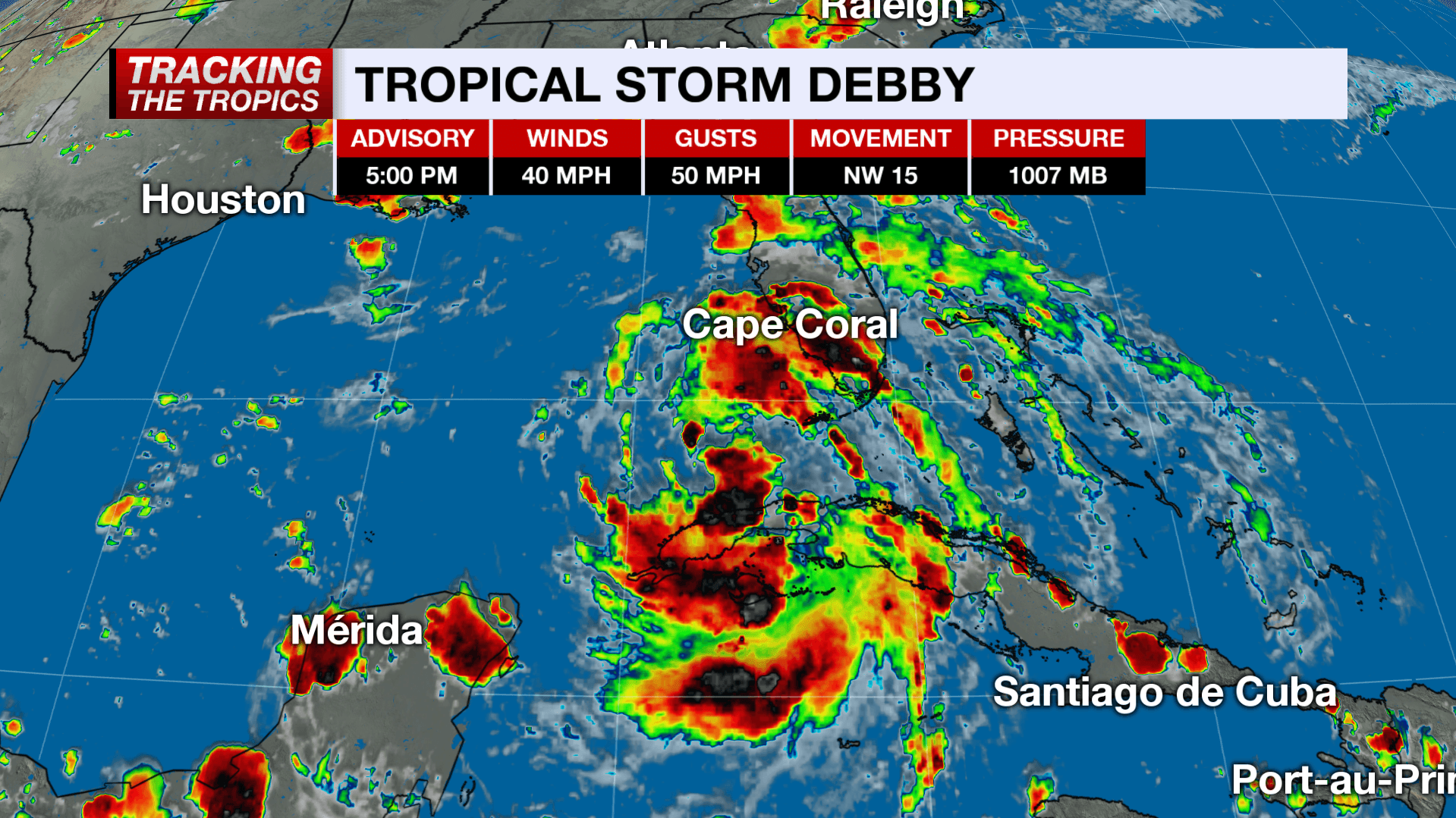 Florida braces for newly formed Tropical Storm Debby, outer bands working into SWFL