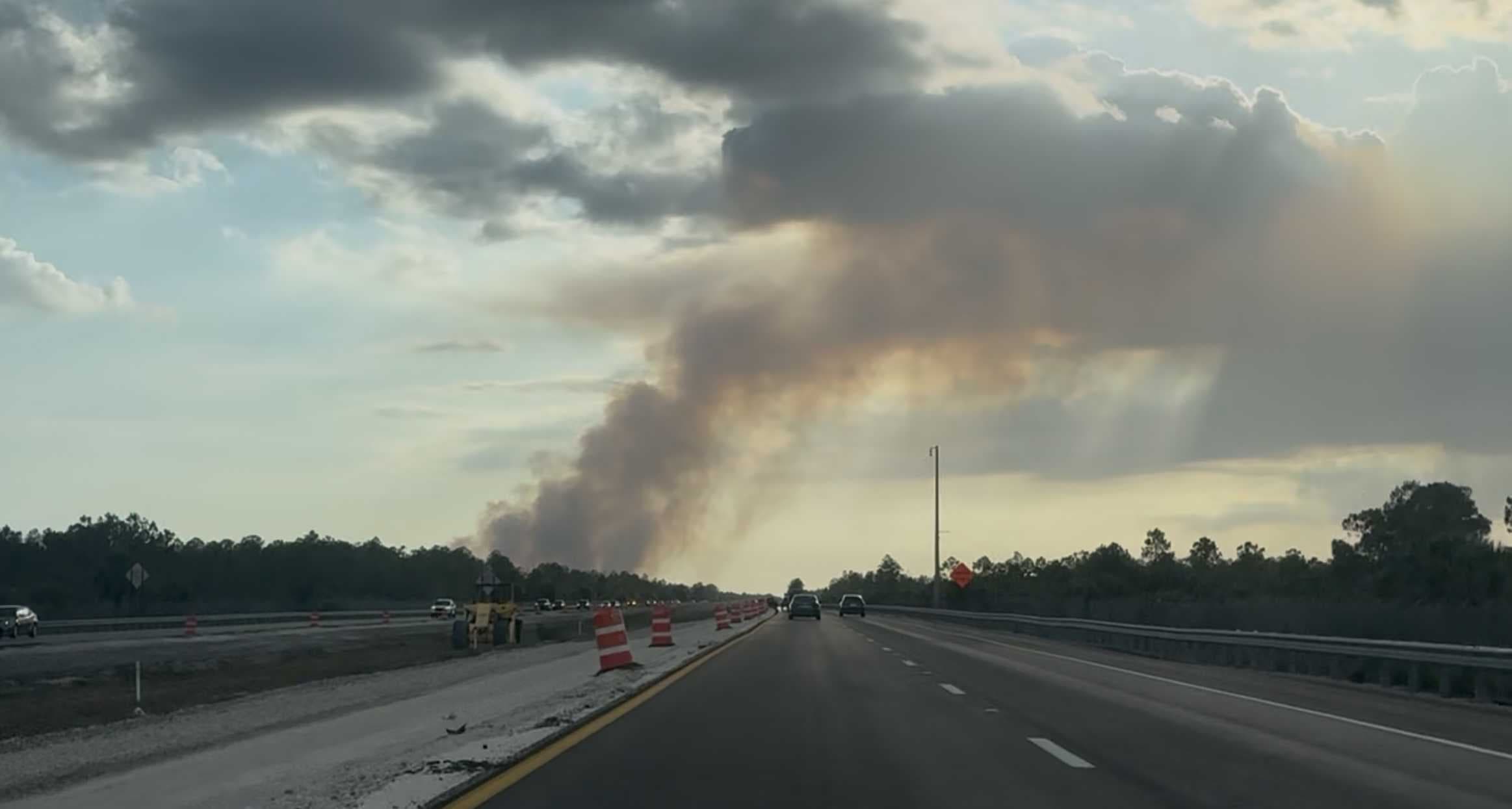 85+ acre brush fire breaks out in Collier County